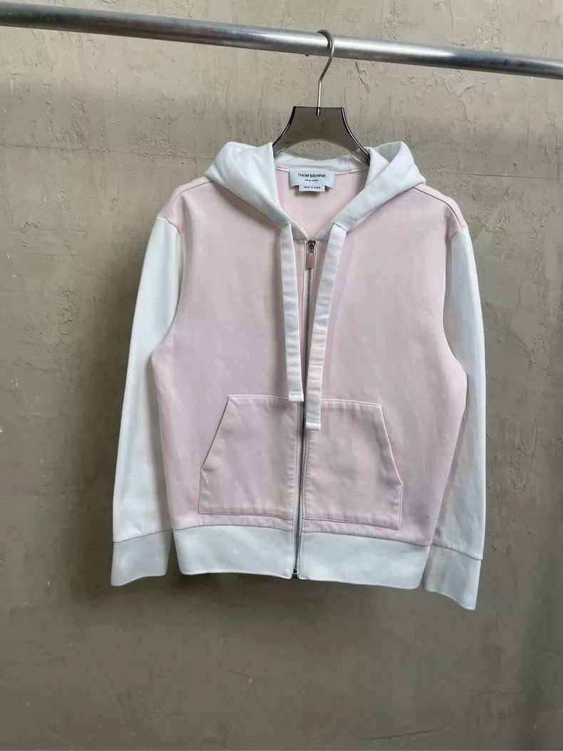 Thom Browne Thom browne Pink and white color-blocked hat rope four-stri Size S / US 4 / IT 40 - 1 Thumbnail
