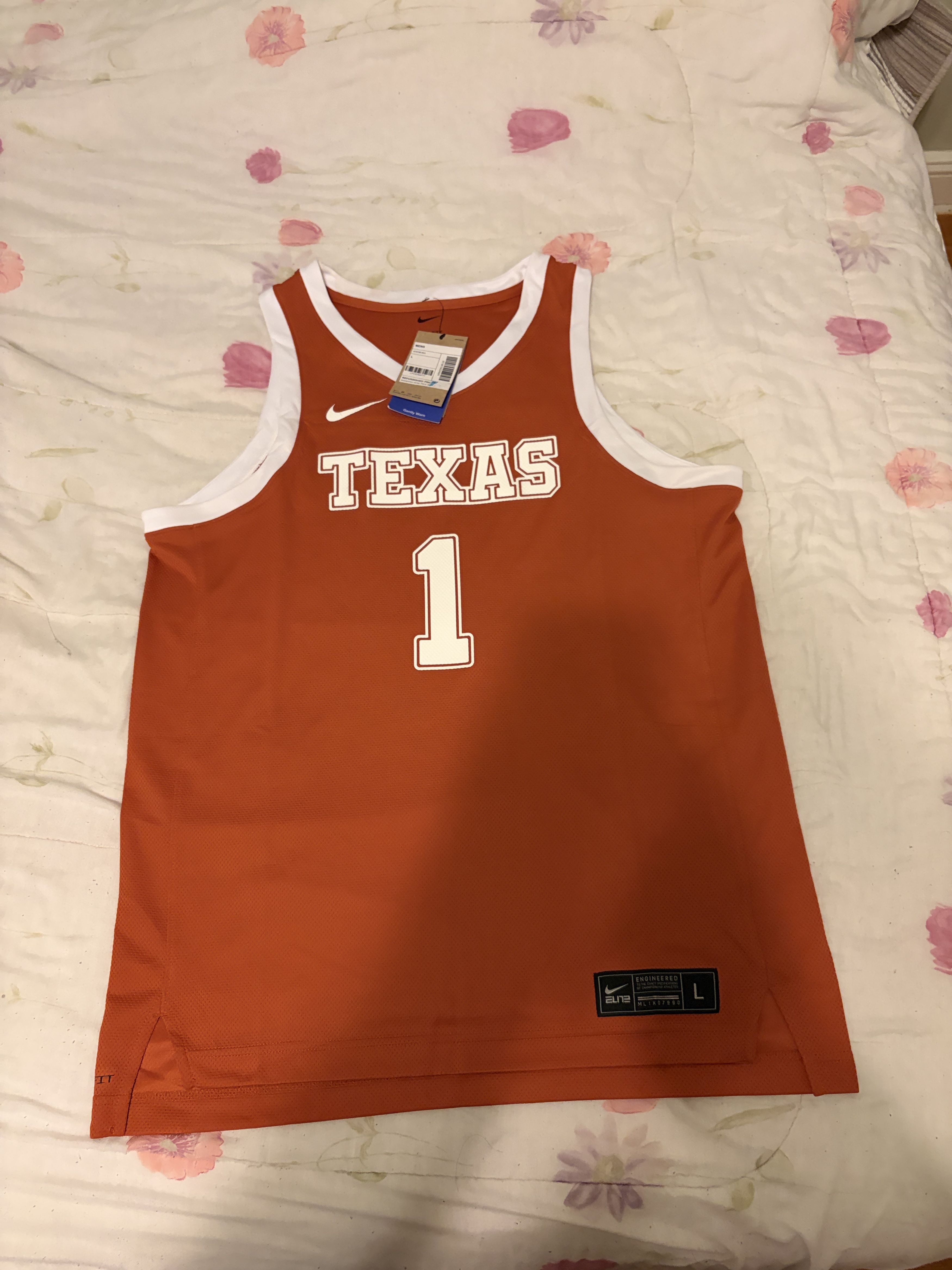 Nike Texas Longhorns Replica Men's Nike College Basketball Jersey Size US L / EU 52-54 / 3 - 1 Thumbnail