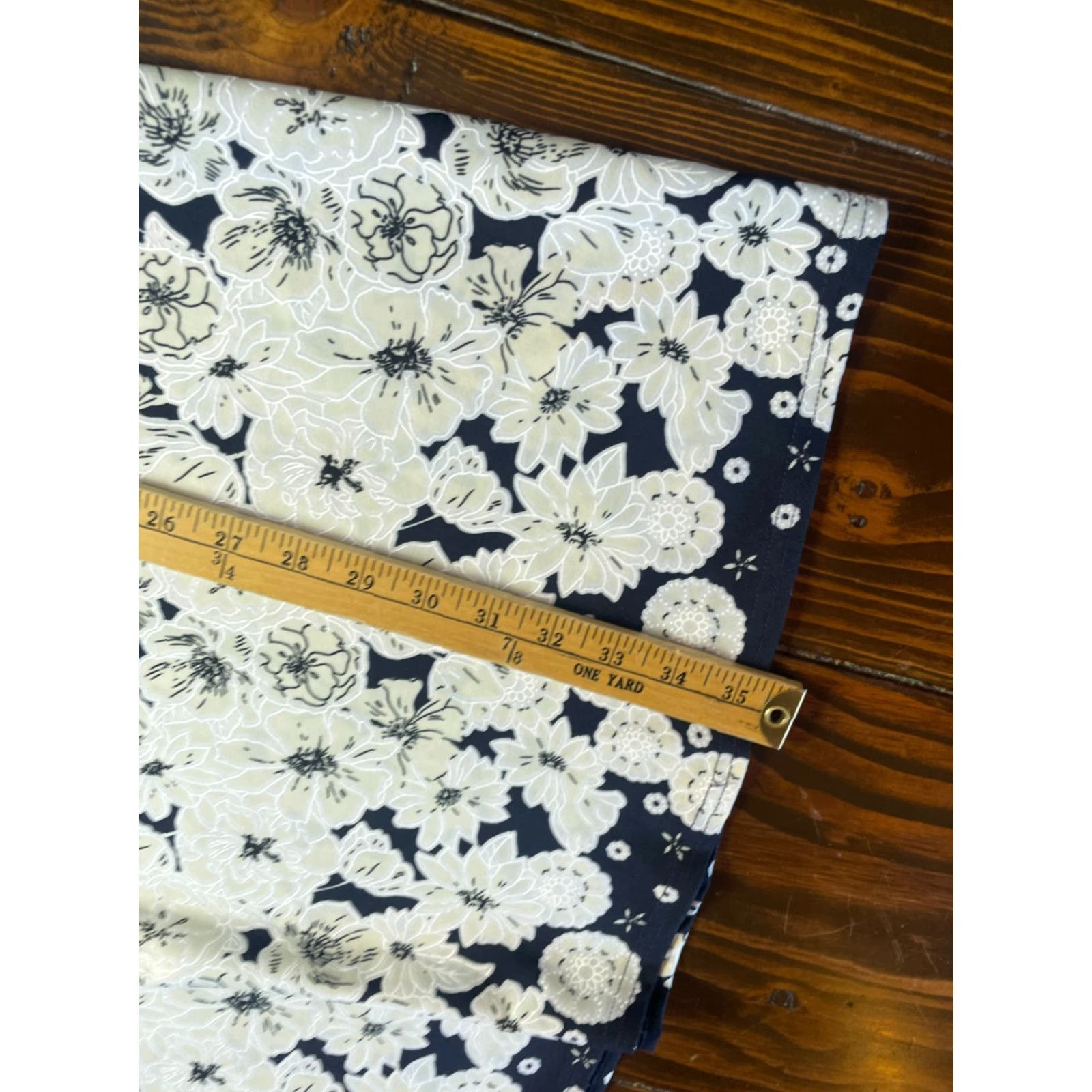 Vintage Sirenlily Dress Women's L Navy White Floral Mini Short Above Knee Casual Ladies Floral Size L / US 10 / IT 46 - 6 Thumbnail