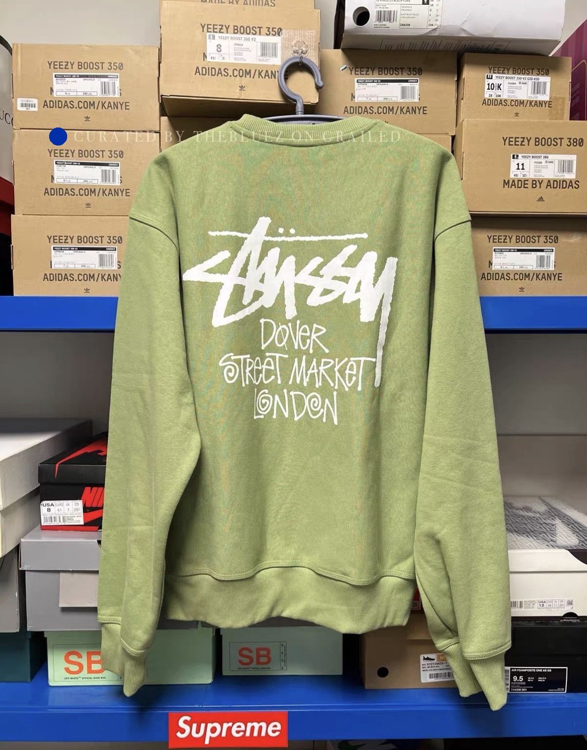 Stussy Limited Edition Green Hoodie from DSM Size US XL / EU 56 / 4 - 1 Thumbnail