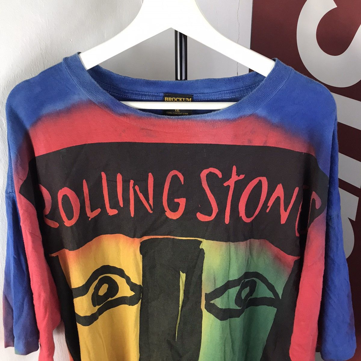 The Rolling Stones Vintage Brockum Rolling Stones Voodoo Lounge Tour Tee Shirt Size US XXL / EU 58 / 5 - 5 Thumbnail