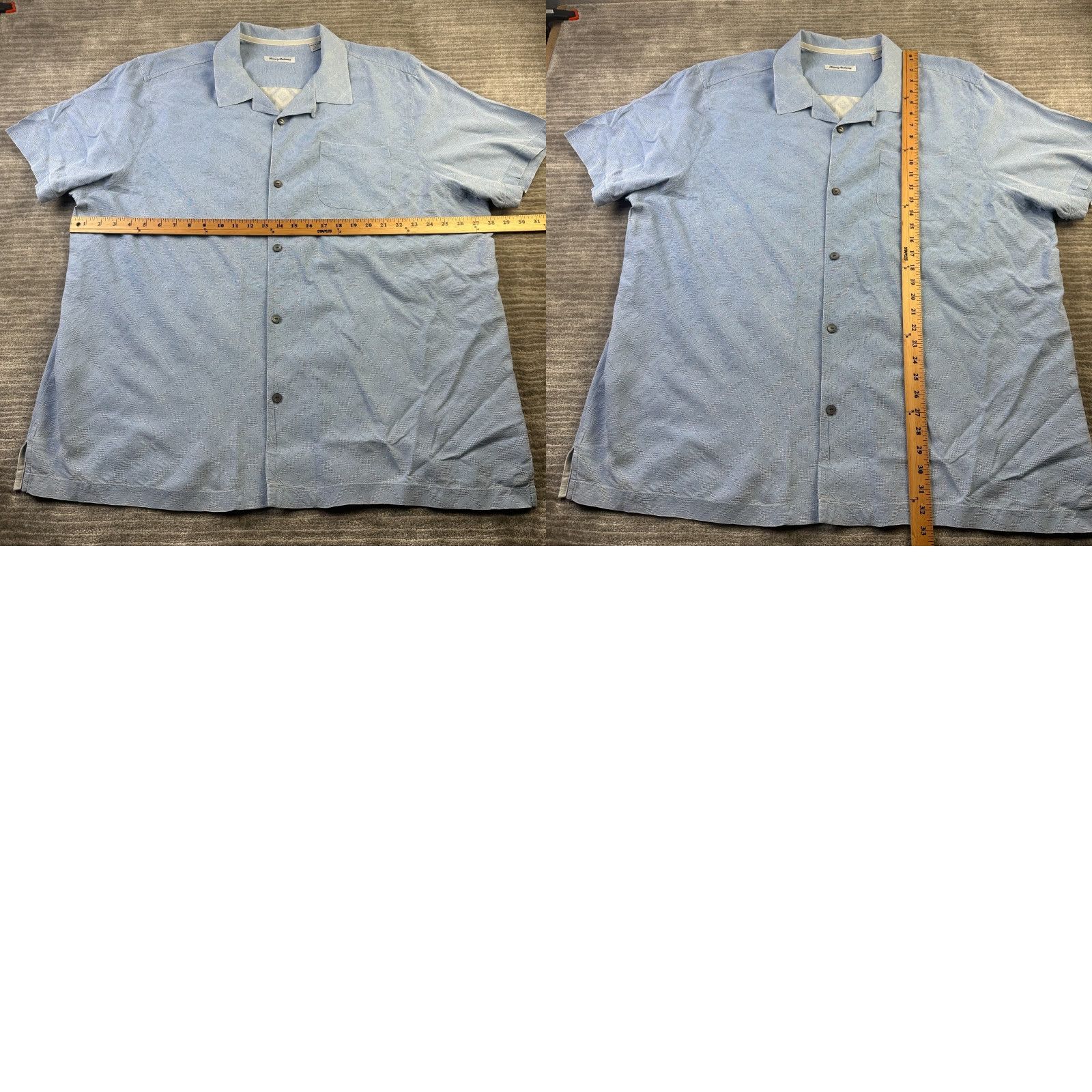 Tommy Bahama Tommy Bahama Shirt Mens 3XL Blue Silk Floral Camp Textured Size US XXL / EU 58 / 5 - 8 Thumbnail