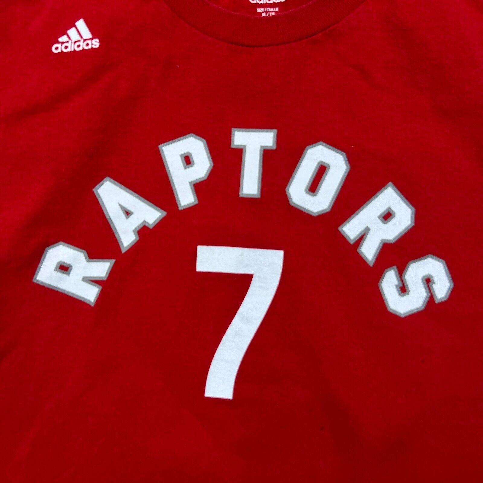 Adidas × NBA × Vintage Adidas Toronto Raptors Kyle Lowry T Shirt NBA Basketball Tee Size US XL / EU 56 / 4 - 2 Thumbnail