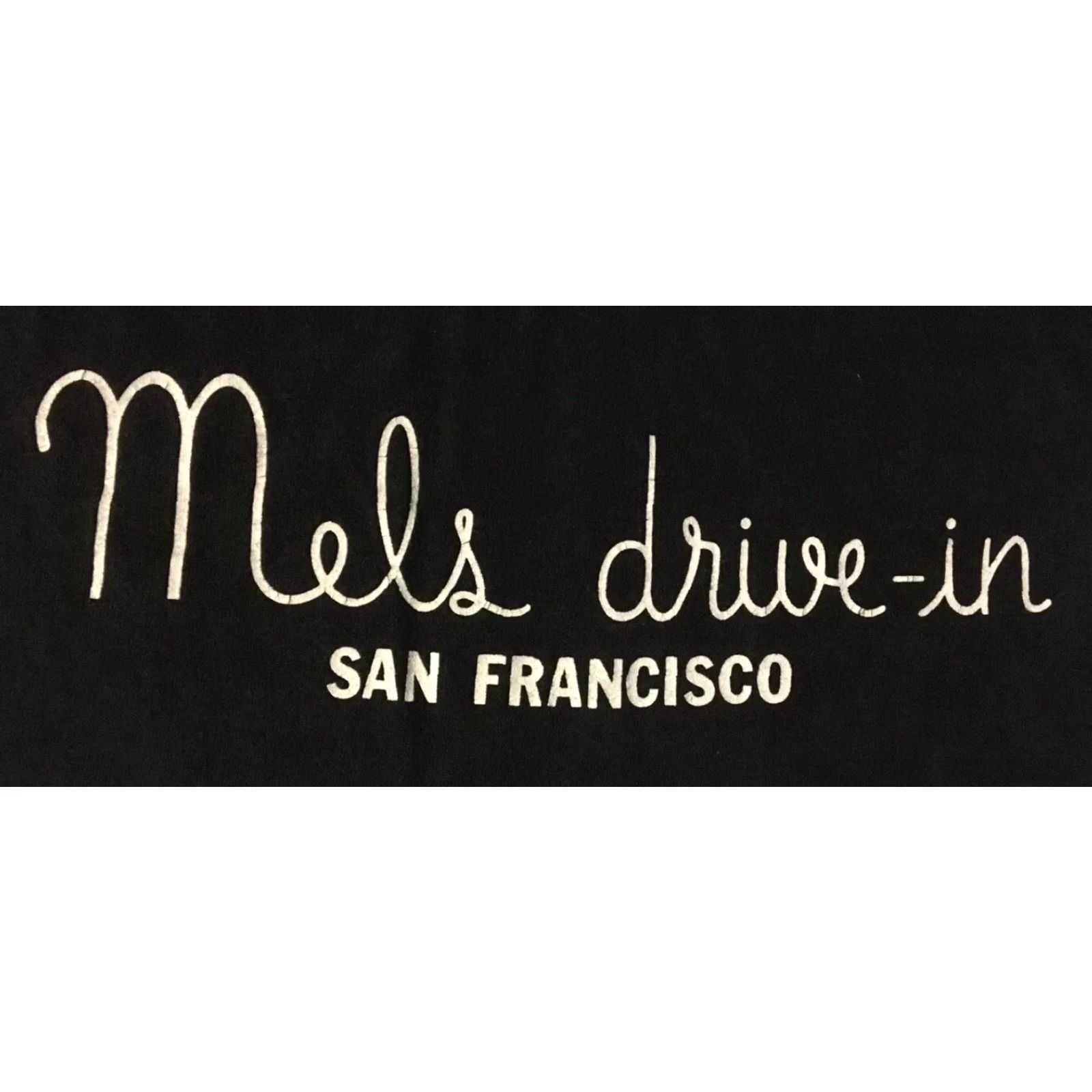 Vintage VINTAGE 90s Mel’s Drive In Faded San Francisco Shirt L Black Men Short Sleeve T-Shirt USA Rock Grunge Card Cars 80s 90s Biker Retro Size US L / EU 52-54 / 3 - 4 Thumbnail