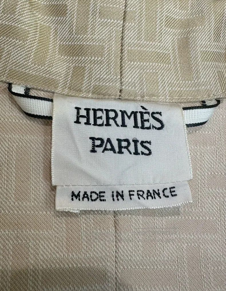Hermes Hermes Letter H Printed Long Trench Coat Size XXS / US 00 / IT 34 - 6 Thumbnail