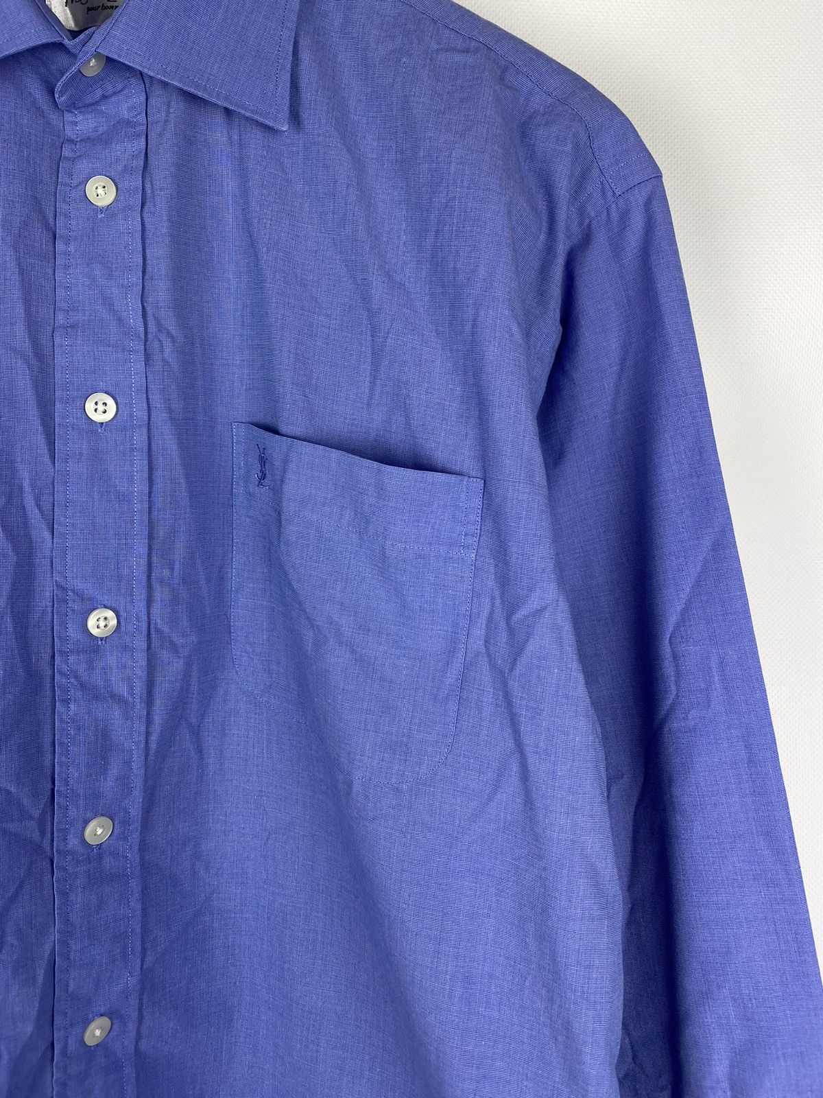 Yves Saint Laurent Yves Saint Lauren YSL men’s long sleeve button up shirt Size US L / EU 52-54 / 3 - 8 Thumbnail