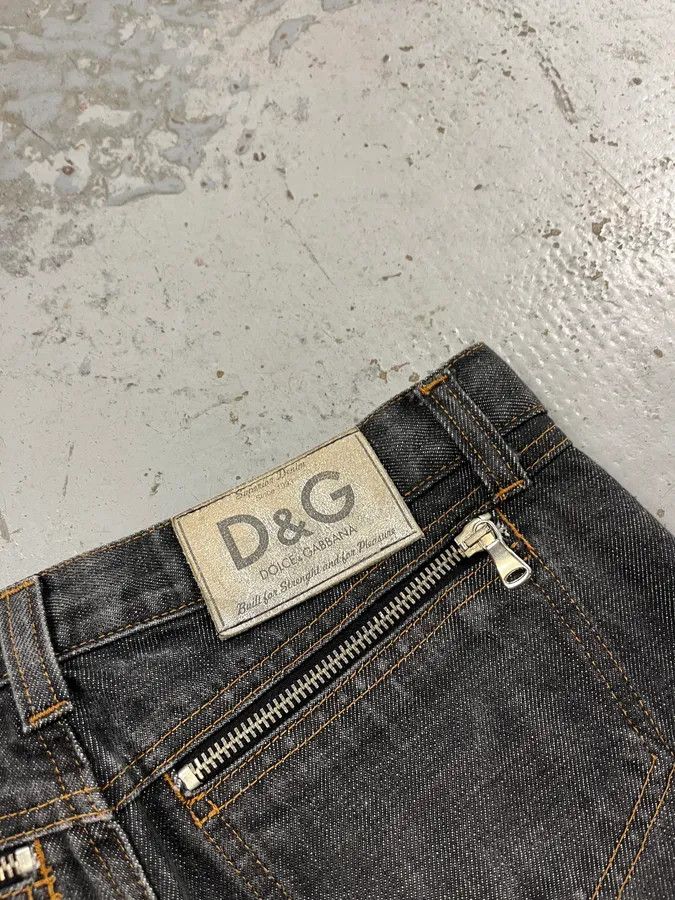 Dolce & Gabbana AW2003 Dolce & Gabbana Multi Zips Grey Jeans Size 27" / US 4 / IT 40 - 11 Thumbnail