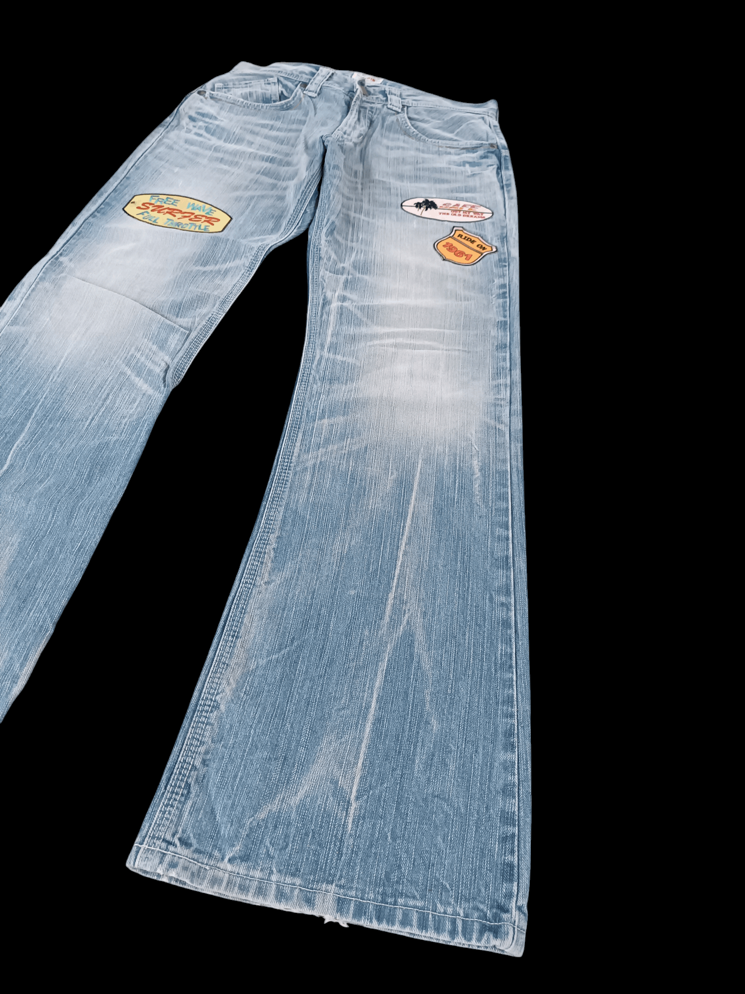 Edwin FLARE EDWIN XVS WHISKERS FADED & RUSTY BUCKLE BACK DENIM Size US 31 - 4 Thumbnail