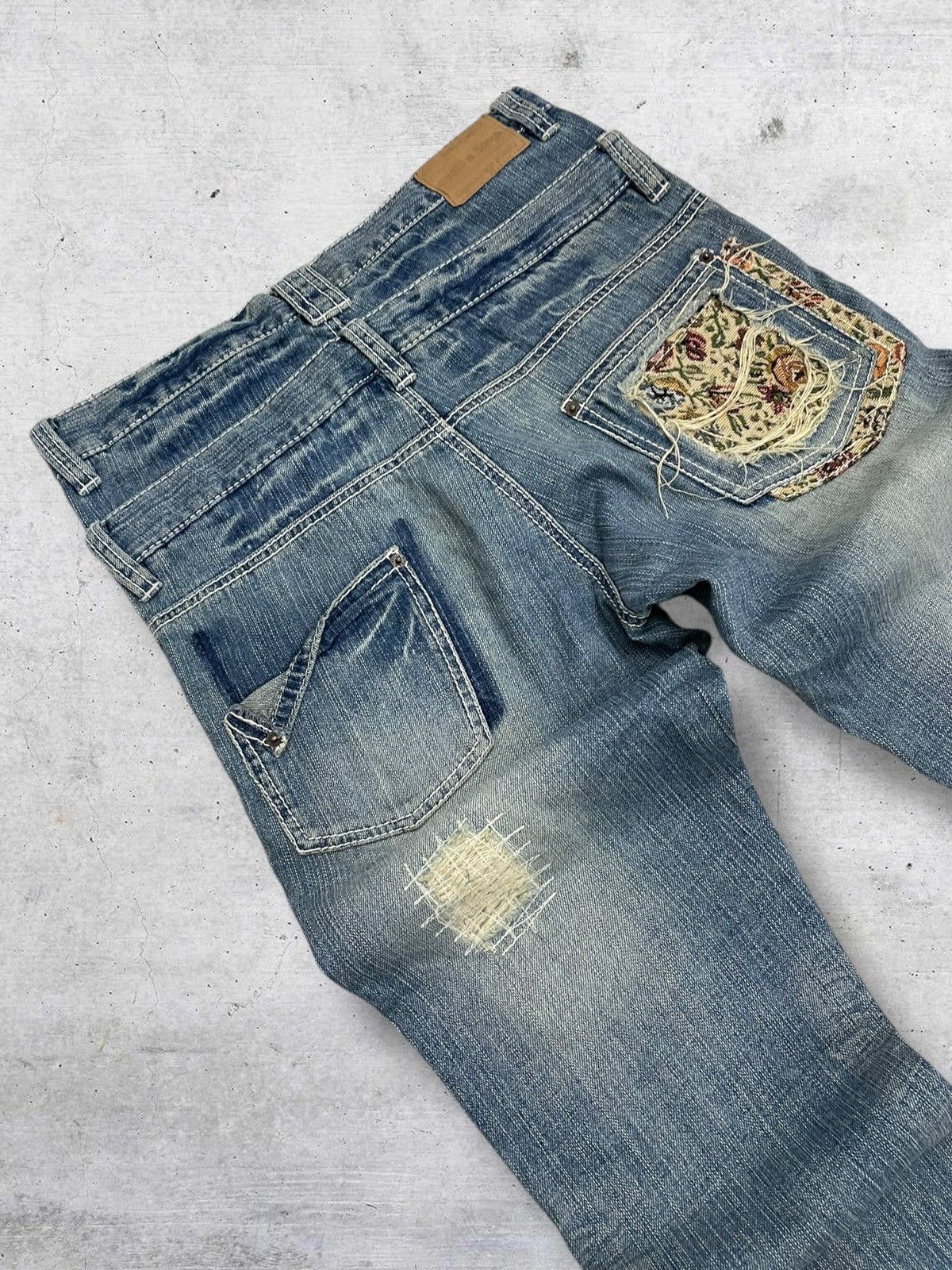 semanticdesign VINTAGE STITCH STUDIO OG JAPAN DESIGNER DOUBLE WAIST DENIM Size US 32 / EU 48 - 16 Thumbnail