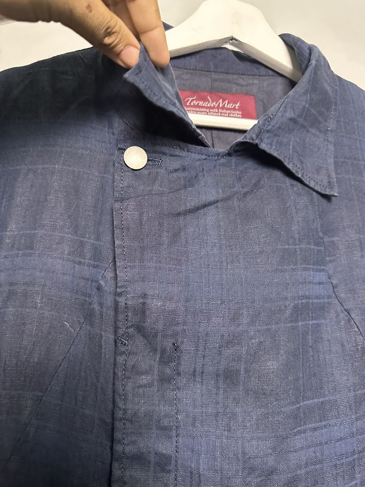 Tornado Mart Tornado Mart Asymmetrical Linen Jacket Red Label Size US L / EU 52-54 / 3 - 4 Thumbnail