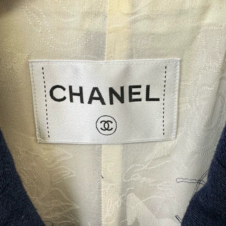 Chanel Chanel Blue long double-breasted denim blue coat Size XS / US 0-2 / IT 36-38 - 2 Thumbnail