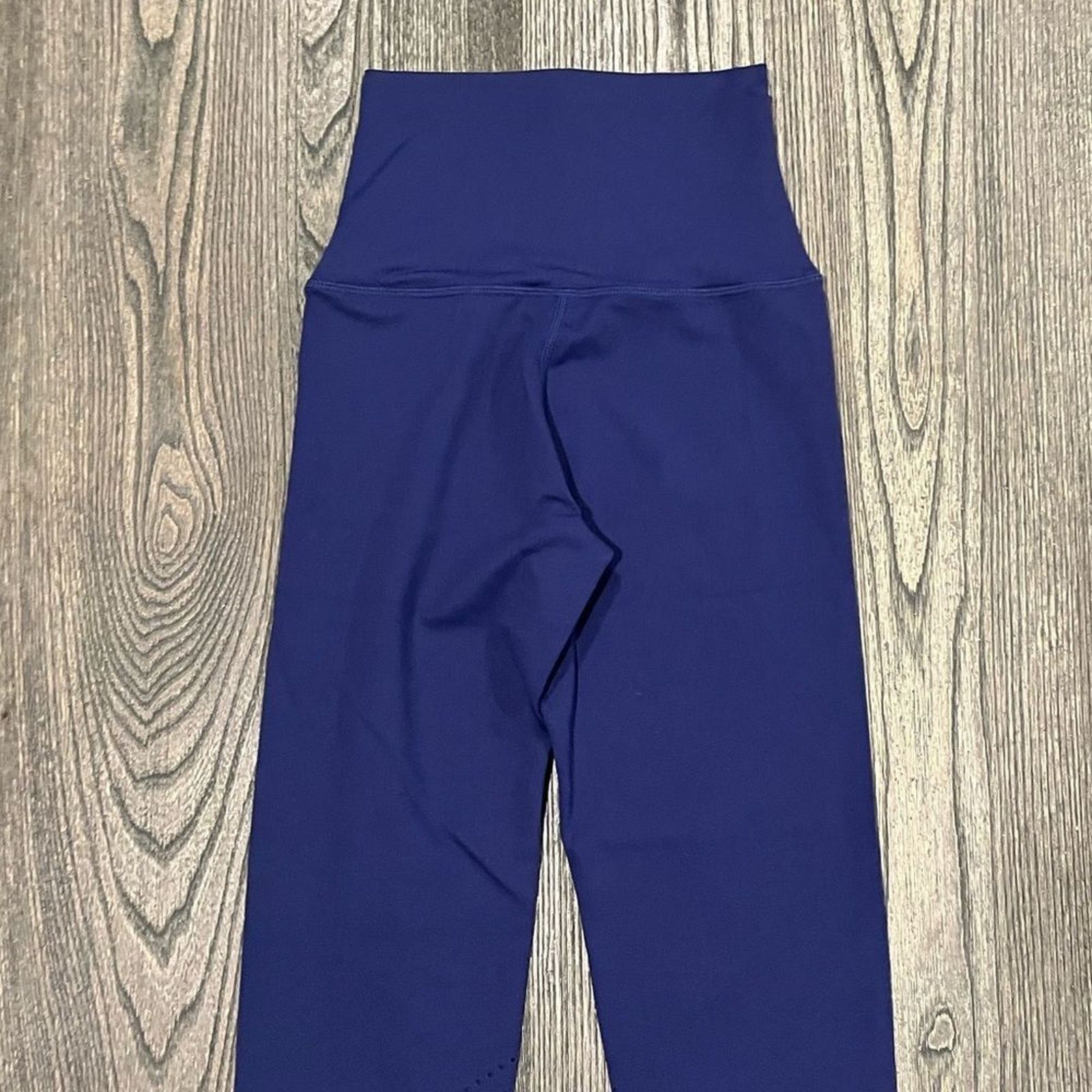 Vintage NWT Tonal Leggings High Waist Workout Pants Blue XS Size 24" / US 00 / IT 34 - 4 Thumbnail
