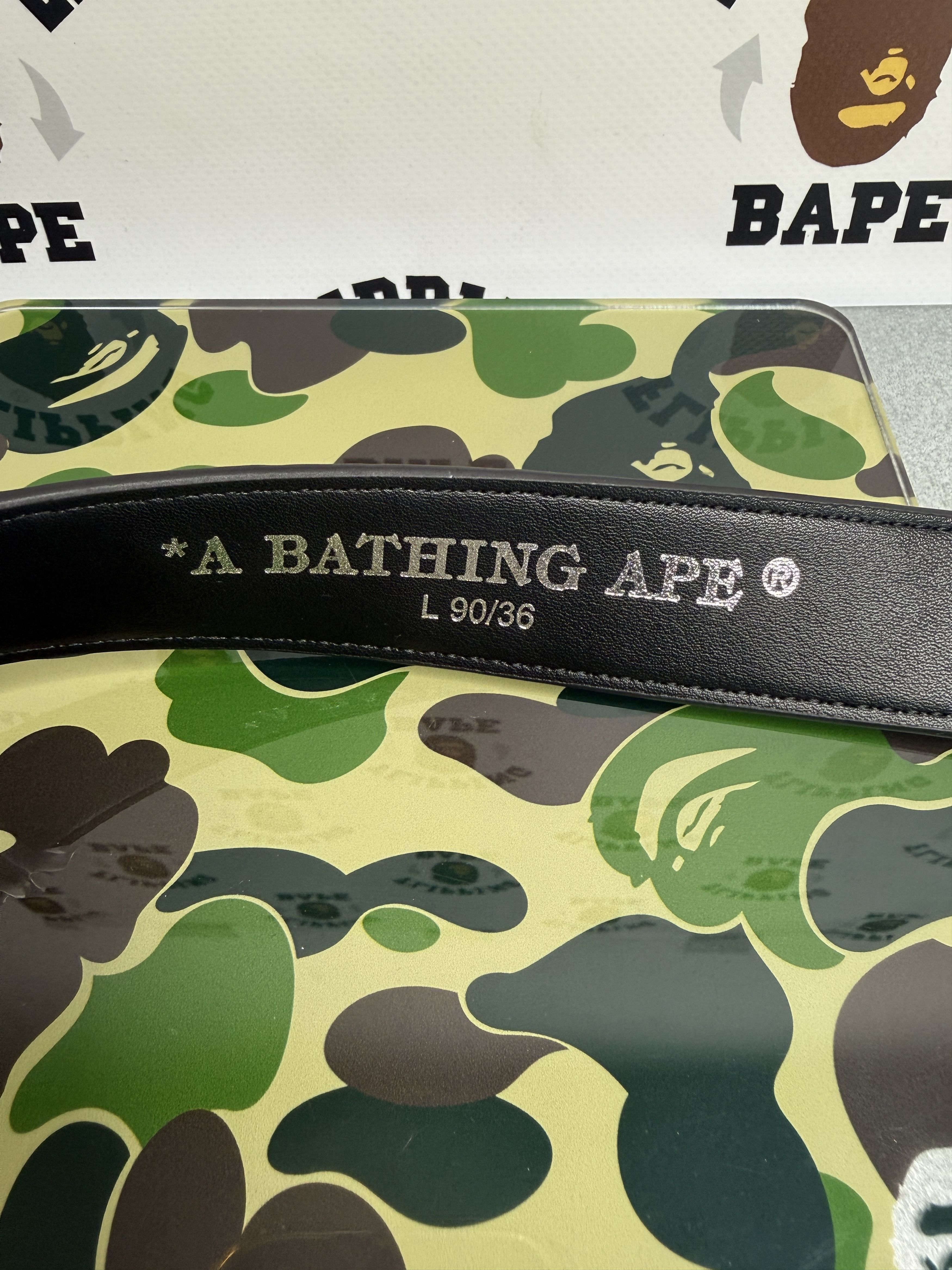 Bape BAPE ABC CAMO PU OSTRICH BELT (L/36) Size 36 - 6 Thumbnail