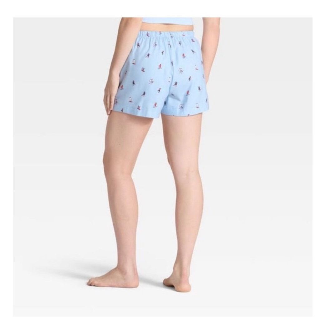 The Unbranded Brand Auden Women’s Ski Print Flannel Pajama Shorts Size Small Size 27" / US 4 / IT 40 - 5 Thumbnail