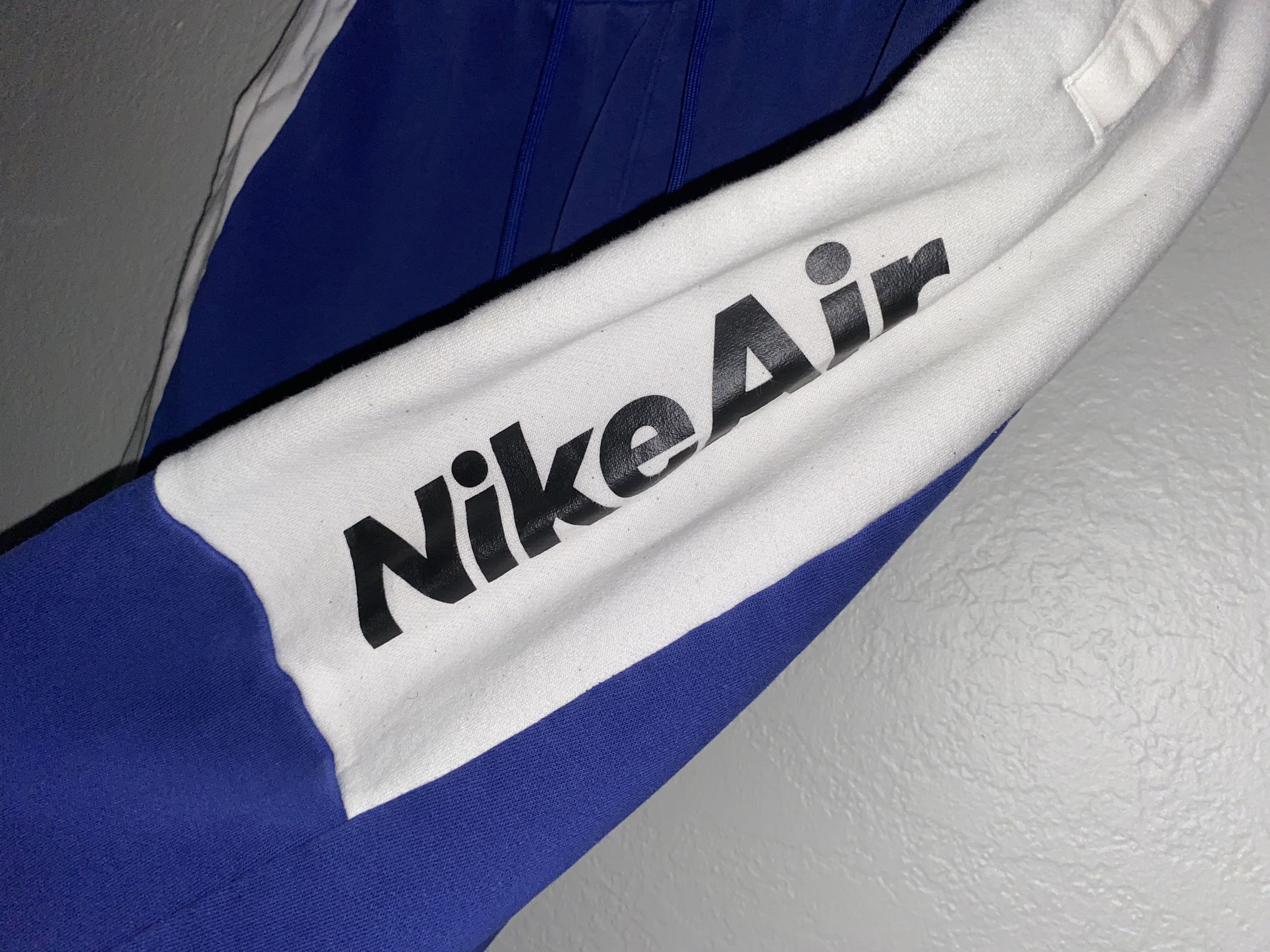 Nike Nike Air Sweatpants Sweat pants Blue white sz LARGE sports S Size US 34 / EU 50 - 3 Thumbnail