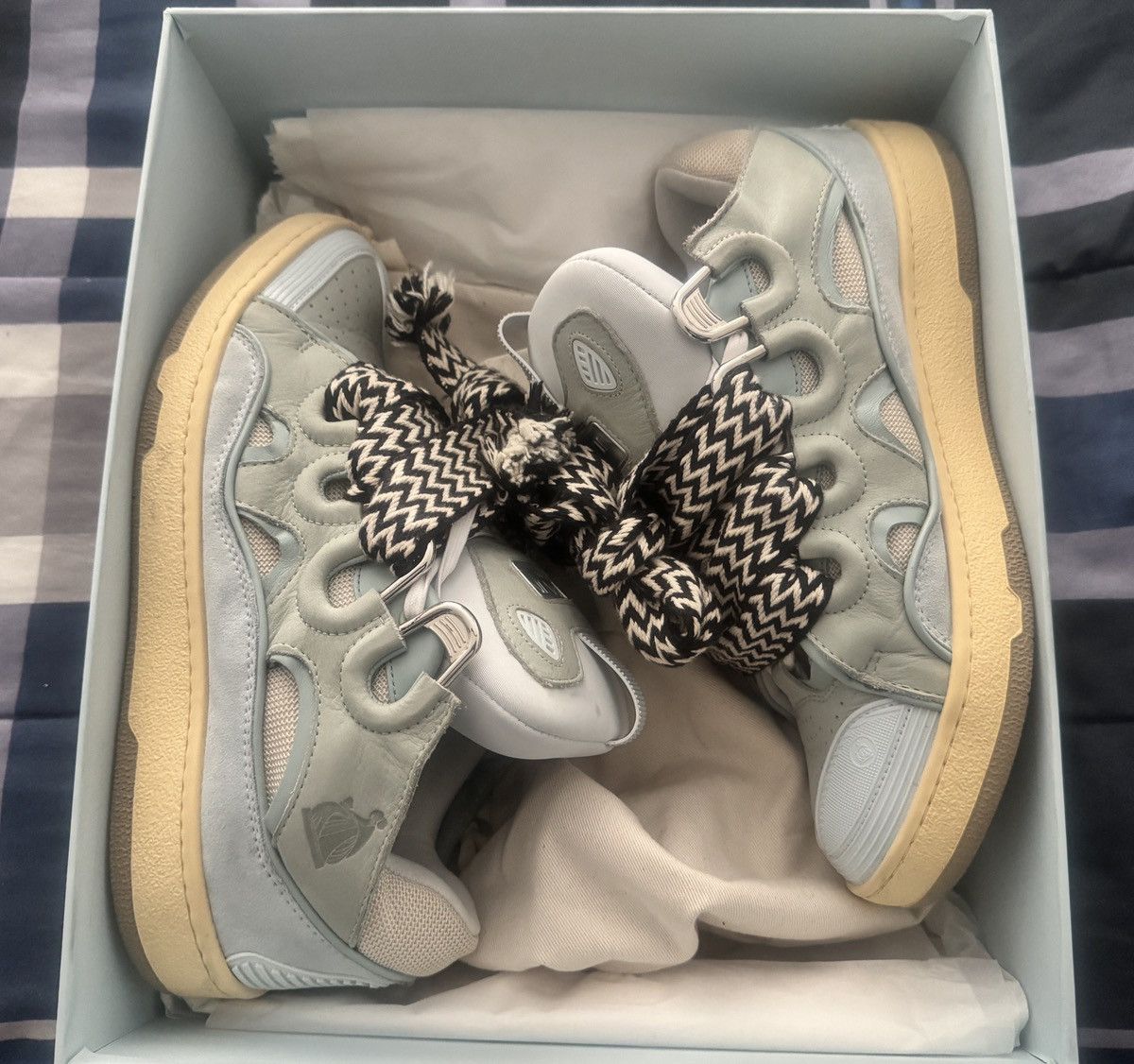 Lanvin Leather Curb Sneaker