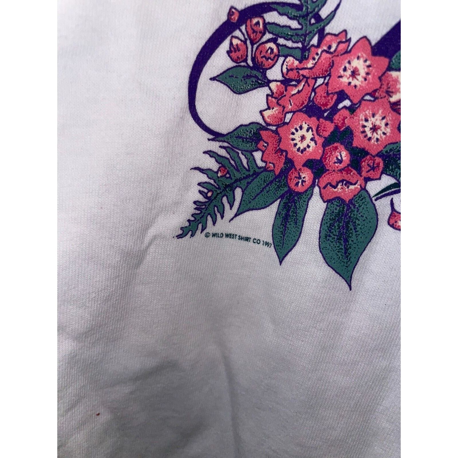 Vintage Womens Vintage Pennsylvania Shirt Flower State Top Tee 90s L Size L / US 10 / IT 46 - 5 Thumbnail
