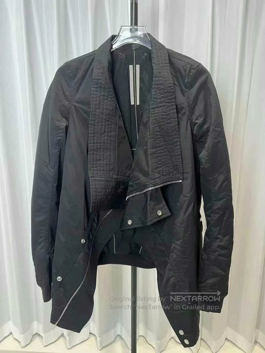 Rick Owens Rick Owens Black Asymmetrical Jacket. Size US S / EU 44-46 / 1 - 1 Thumbnail