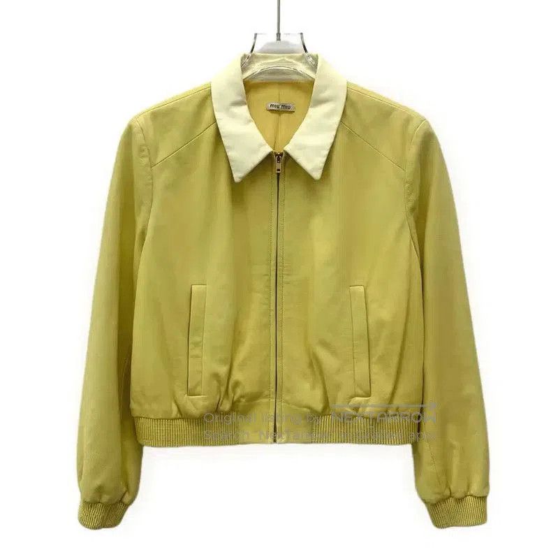 Miu Miu Miu Miu Yellow Women's Jacket . Size M / US 6-8 / IT 42-44 - 1 Thumbnail