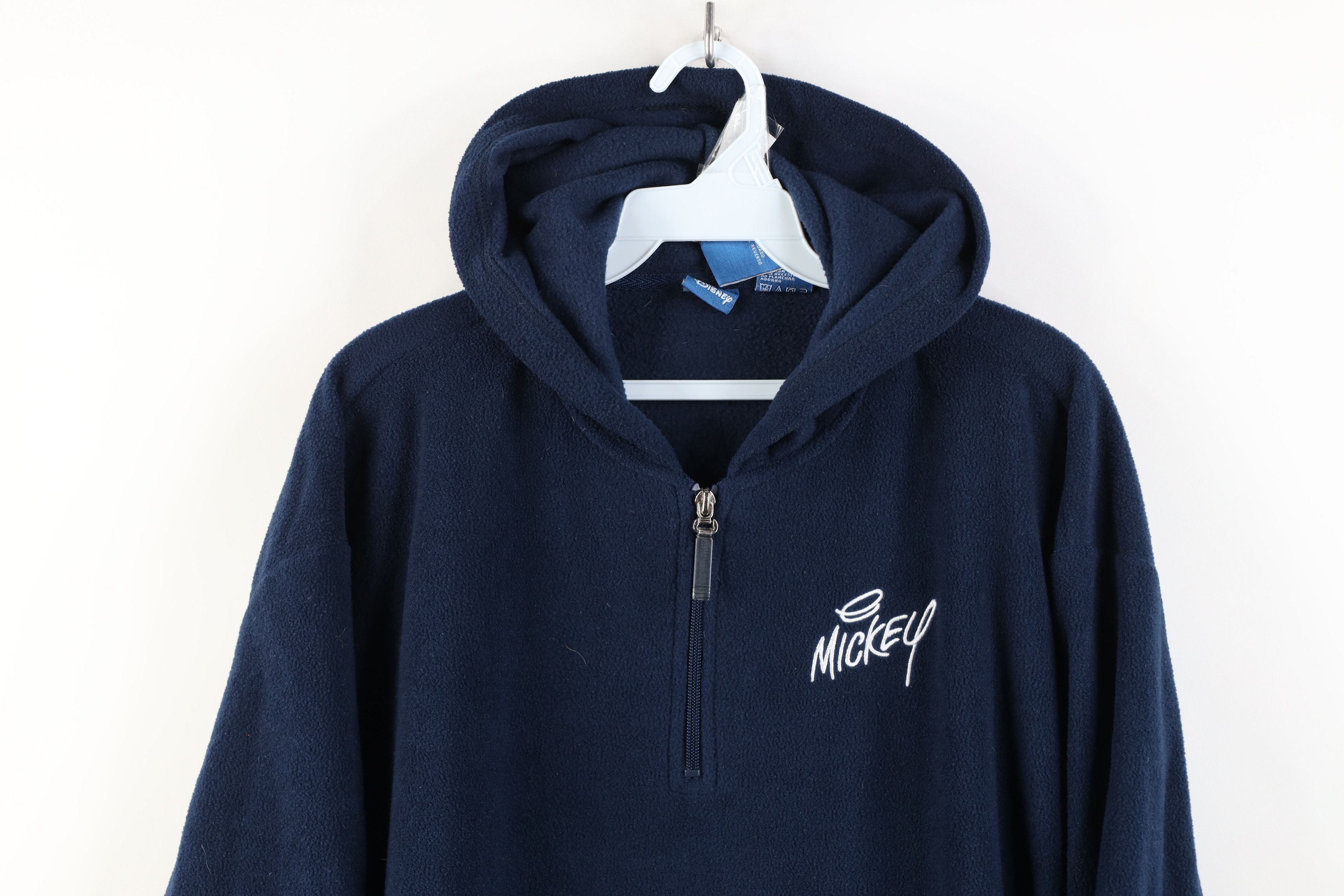 Disney Vintage Disney Mickey Mouse Zip Fleece Hoodie Sweatshirt Size XL / US 12-14 / IT 48-50 - 2 Thumbnail