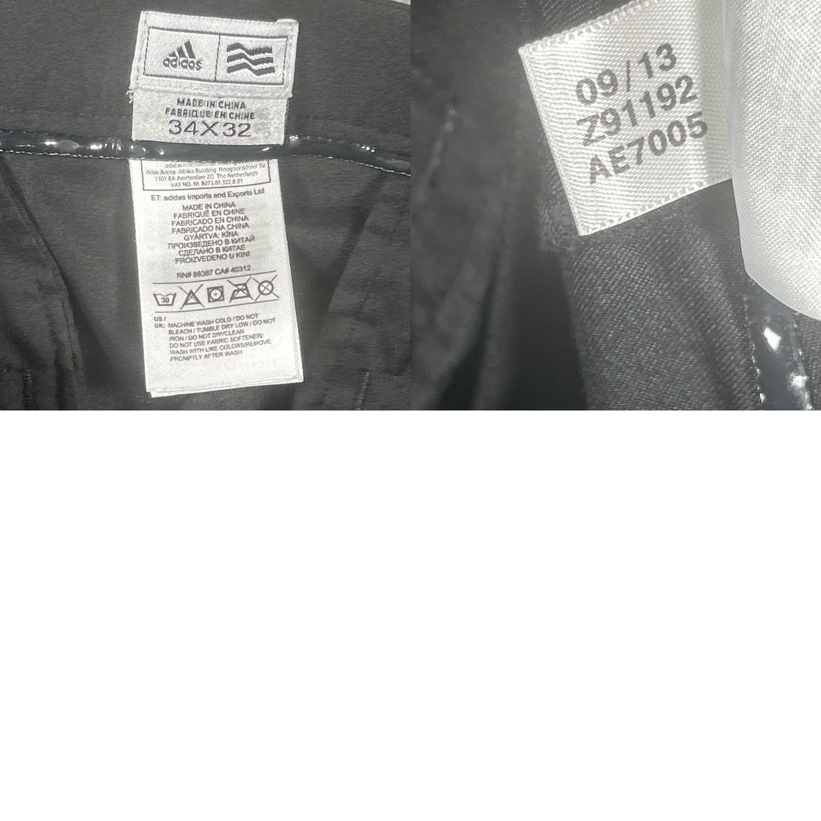 Adidas Adidas Mens Pants Black 34x32 Hybrid Golf Performance Straight Slash Pockets Size US 34 / EU 50 - 8 Thumbnail