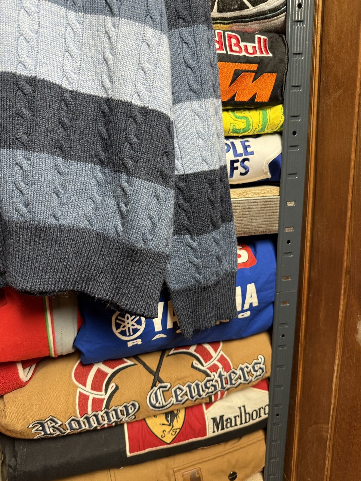 Lacoste × Vintage Vintage Lacoste Chemise Wool Sweater Knit Y2K Striped 90s Size US L / EU 52-54 / 3 - 3 Thumbnail