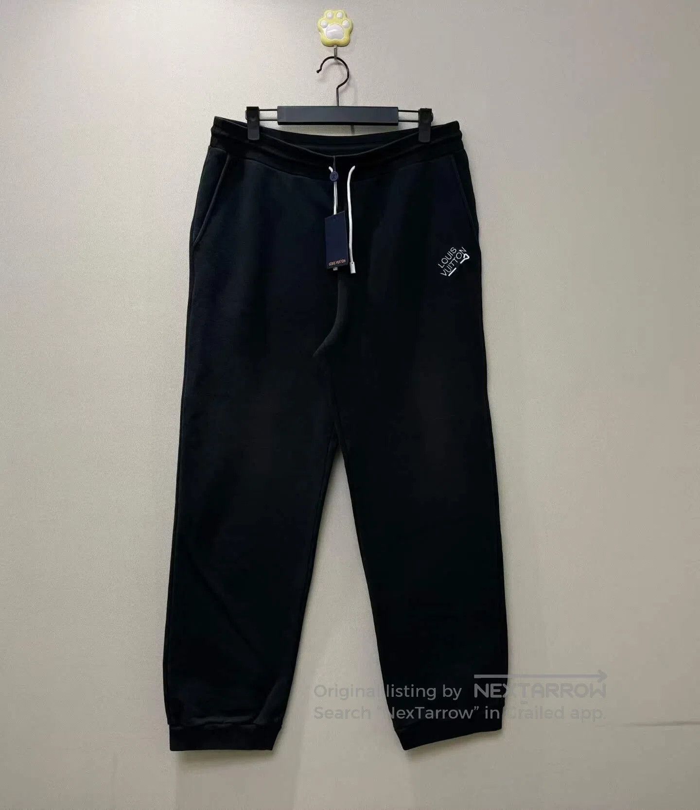 Louis Vuitton Louis Vuitton size XXL Black Pin Embroidered Letter Pants| Size US 27 - 1 Thumbnail