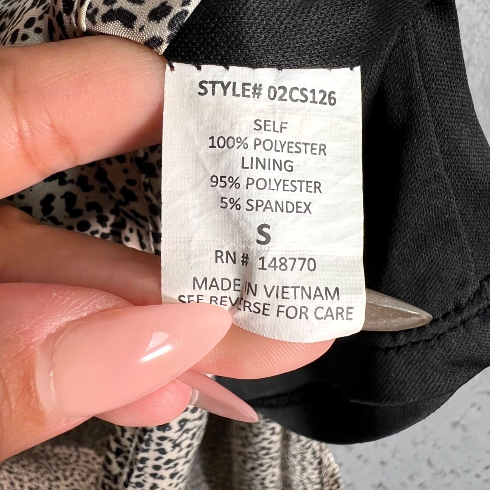 Vintage Sienna Sky Womens Small Animal Print Midi Skirt Gray Polyester Spandex A-Line Pull On Regular Size S Skirt Animals 90s? Size 28" / US 6 / IT 42 - 4 Thumbnail