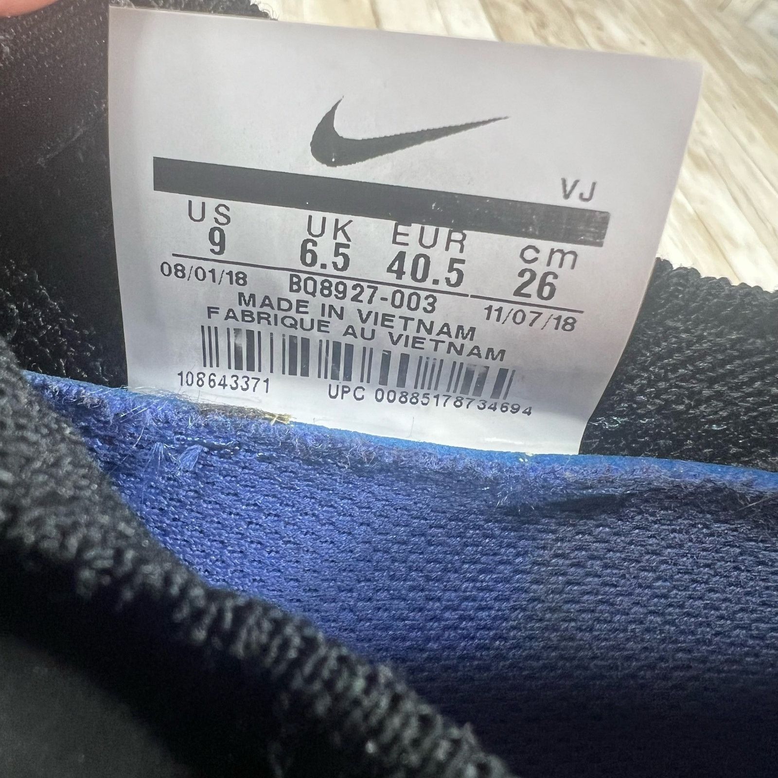 Nike Nike react flyknit Womens 9 bq8927 003 Size US 9 / IT 39 - 9 Thumbnail