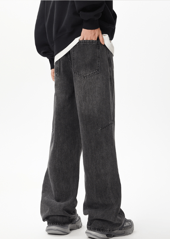 Japanese Brand × Jean American retro wide-leg men's loose distressed jeans Size US 32 / EU 48 - 3 Thumbnail