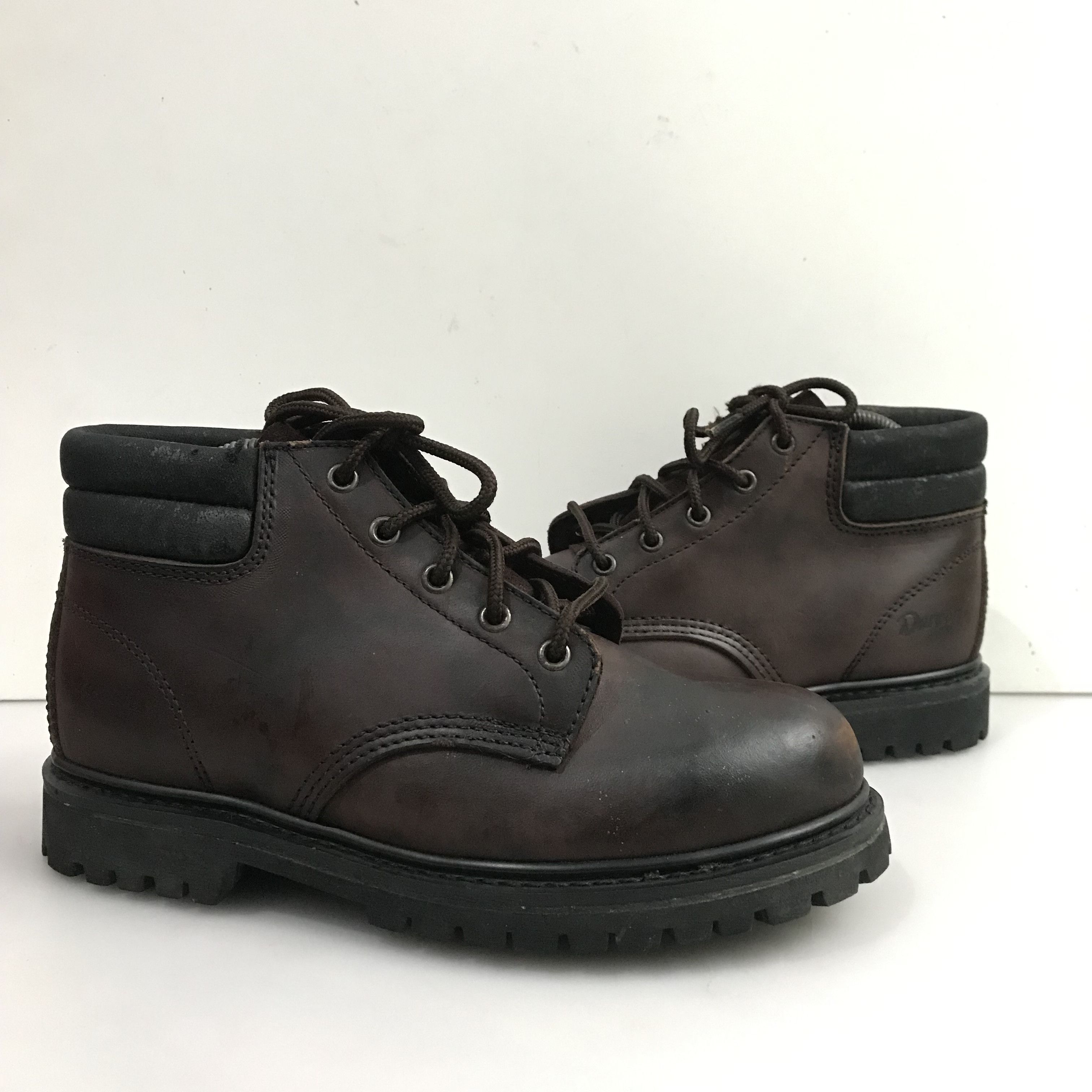 Red Wing Vintage Redwing Dunoon Us saxon Boot leather brown steel toe Size US 7.5 / EU 40-41 - 11 Thumbnail