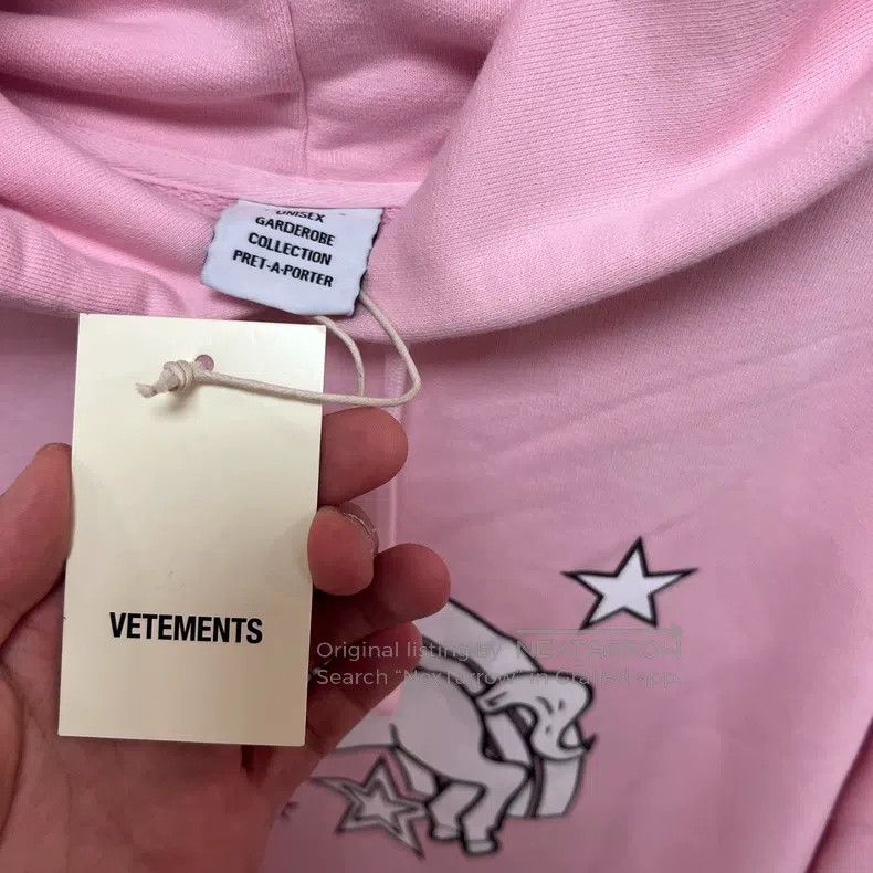 Vetements Vetements Pink Unicorn Hoodie Size US S / EU 44-46 / 1 - 3 Thumbnail