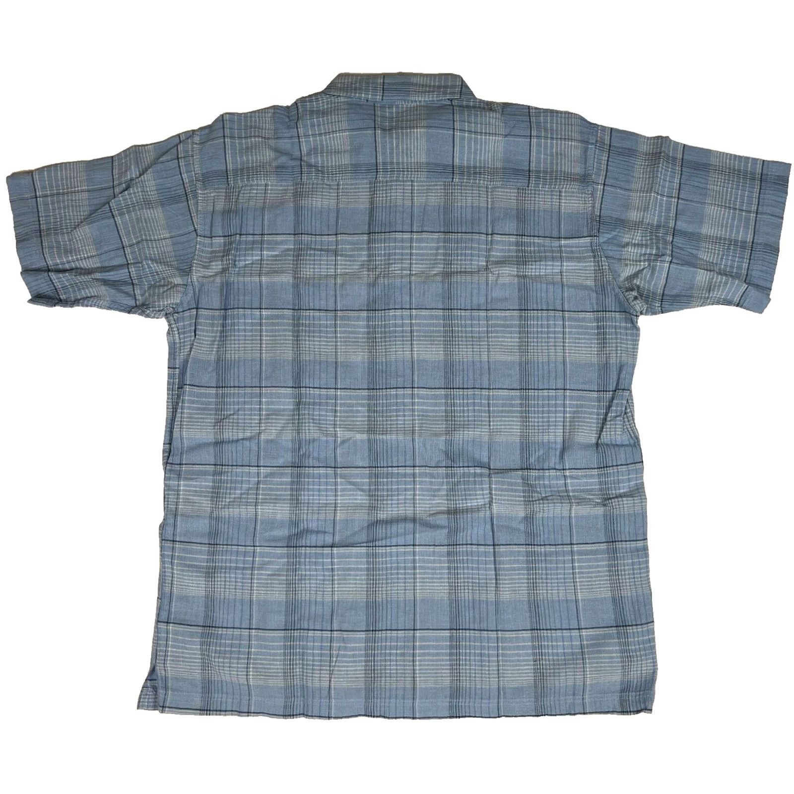 Patagonia Patagonia Shirt Short Sleeve Button-Up Organic Cotton Plaid sz L Blue Mens Size US L / EU 52-54 / 3 - 2 Thumbnail