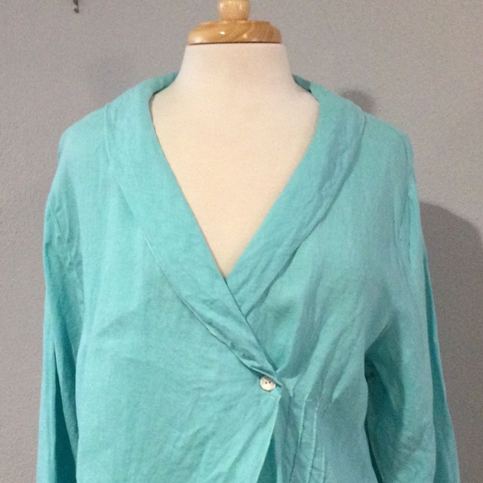 Other Match Point Turquoise Button/Tie Closure Blazer Jacket XL Size XL / US 12-14 / IT 48-50 - 2 Thumbnail