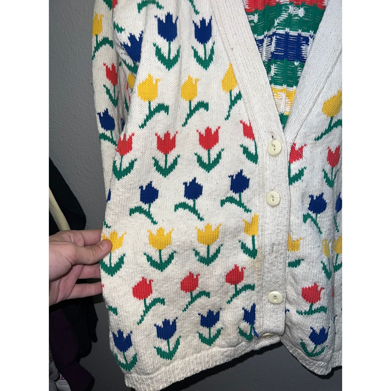 Vintage Womens Tulchan Vintage Sweater Roses Rose Flower VTG Medium Size M / US 6-8 / IT 42-44 - 2 Thumbnail