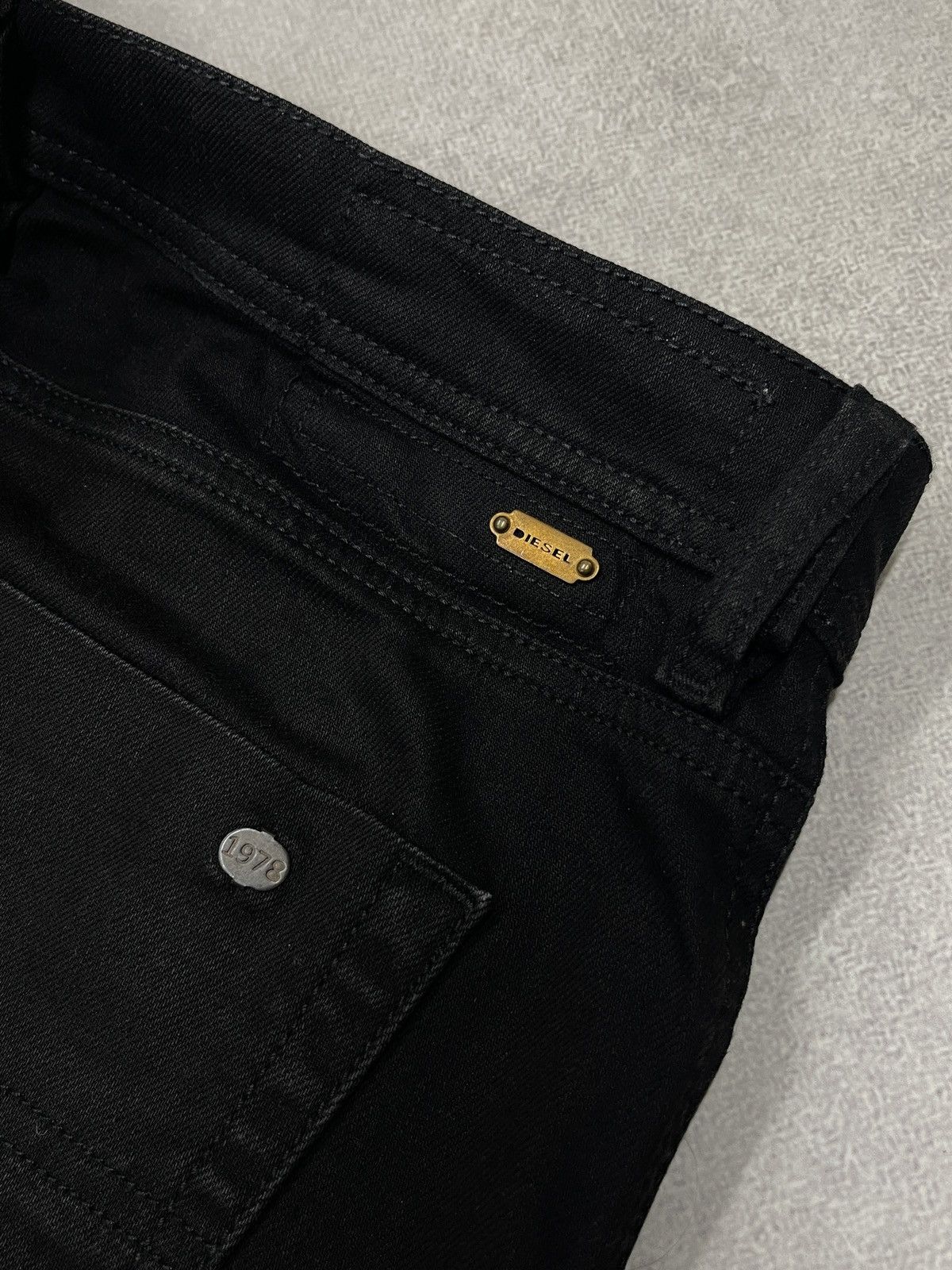 Diesel Mens Diesel Tepphar Denim Jeans Black Made in Italy Y2K Size US 32 / EU 48 - 4 Thumbnail
