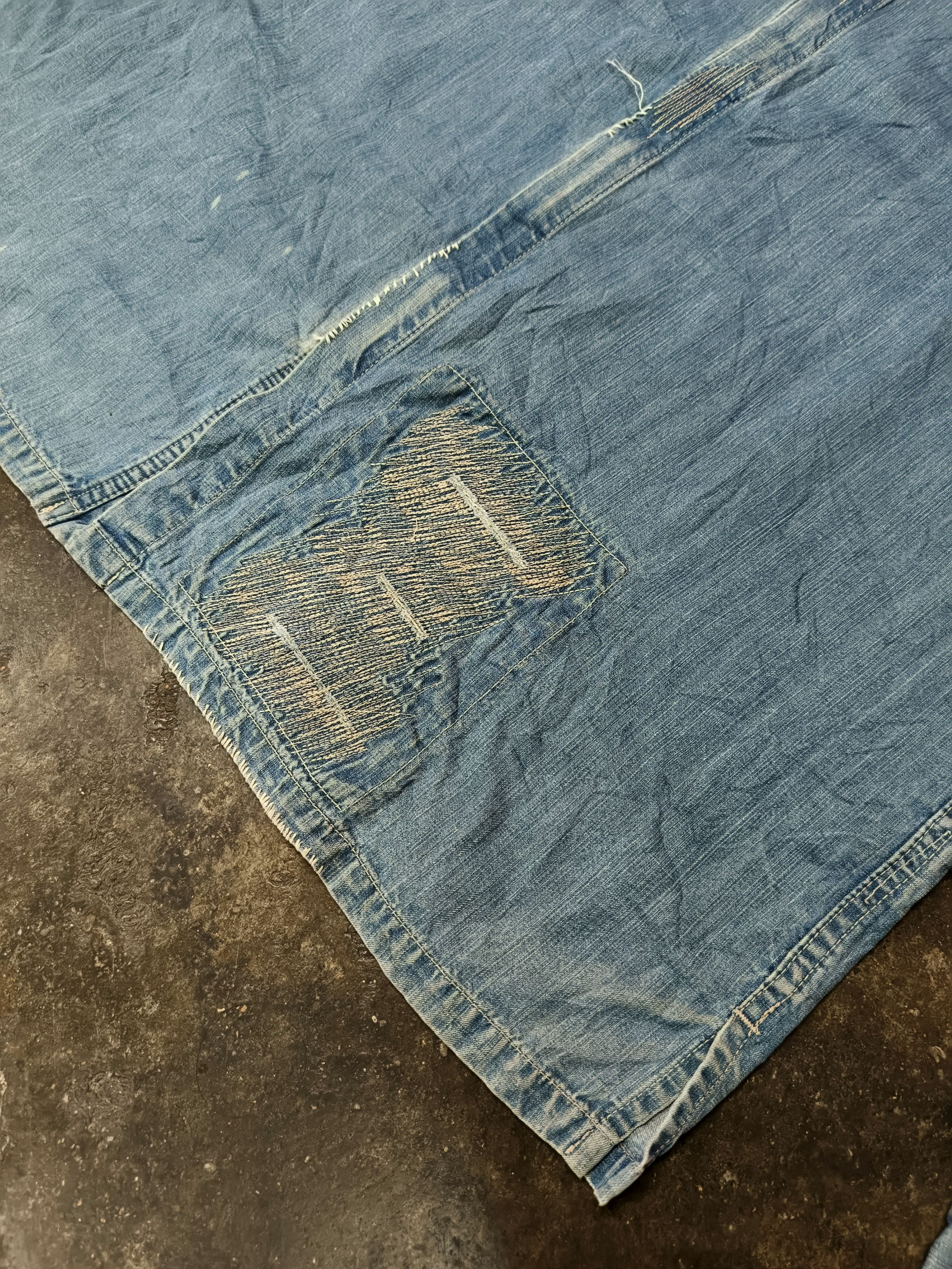 Japanese Brand Yabasta Masspublicsquat Avant Garde Distressed Denim Jacket Size US L / EU 52-54 / 3 - 4 Thumbnail