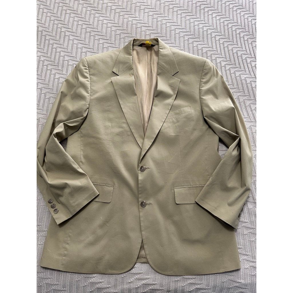 Brooks Brothers Brooks Brothers Brooksease khaki two button sport coat Size 42R - 1 Thumbnail