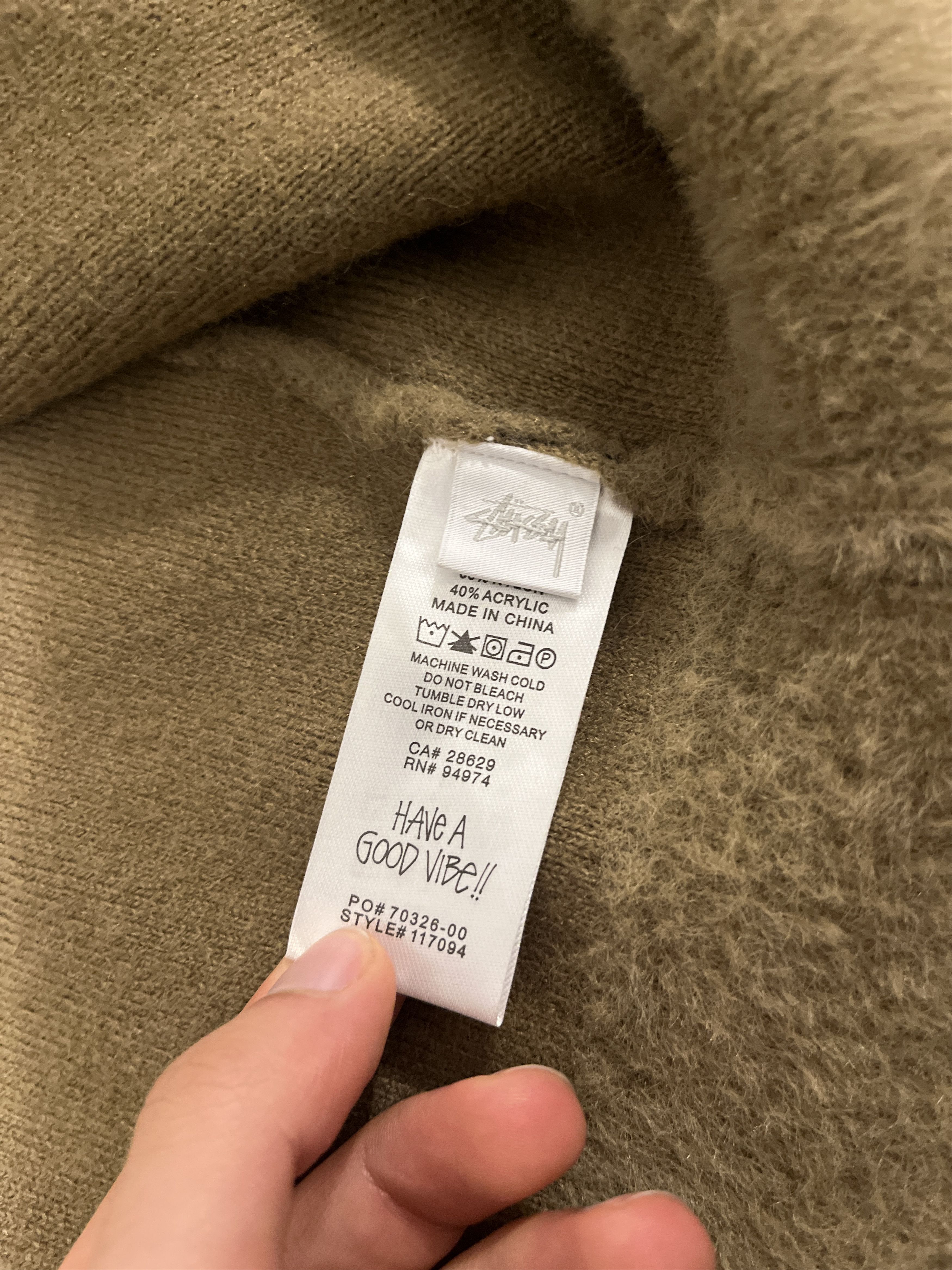 Stussy Shaggy Brown Cardigan Size US S / EU 44-46 / 1 - 5 Thumbnail
