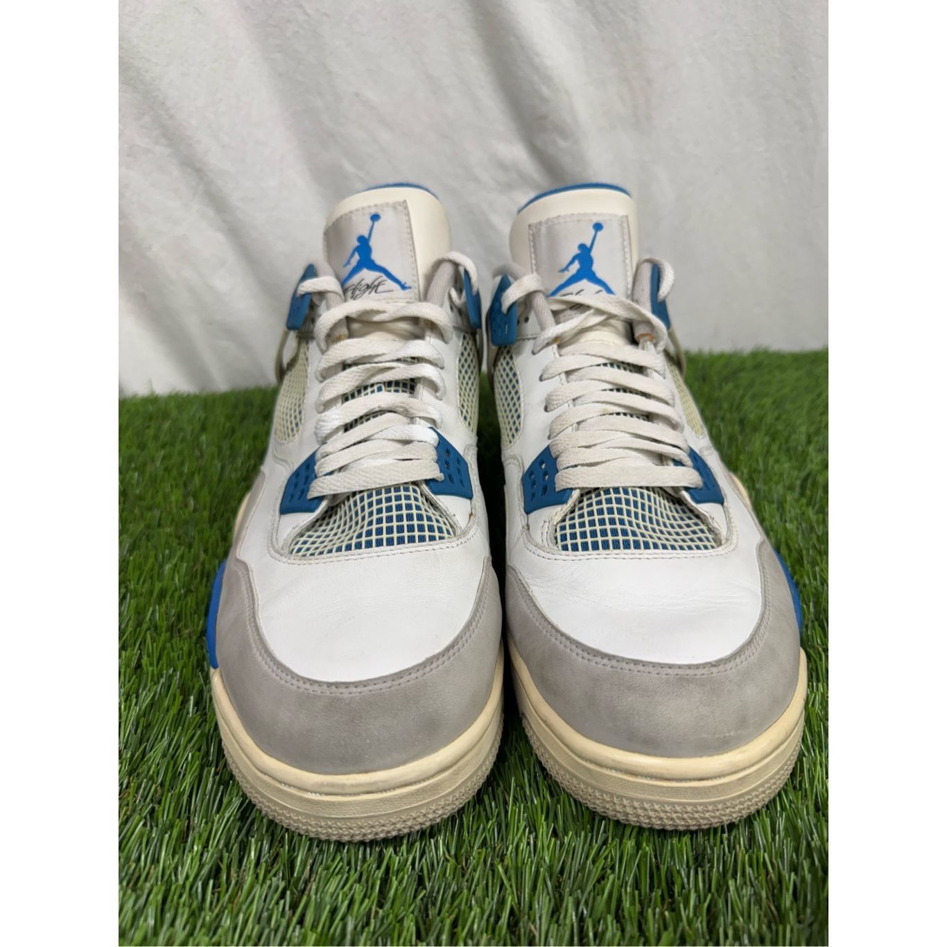 Jordan Brand Air Jordan 4 Military Blue Retro Size 14 Mens White Sneakers Size US 14 / EU 47 - 2 Thumbnail