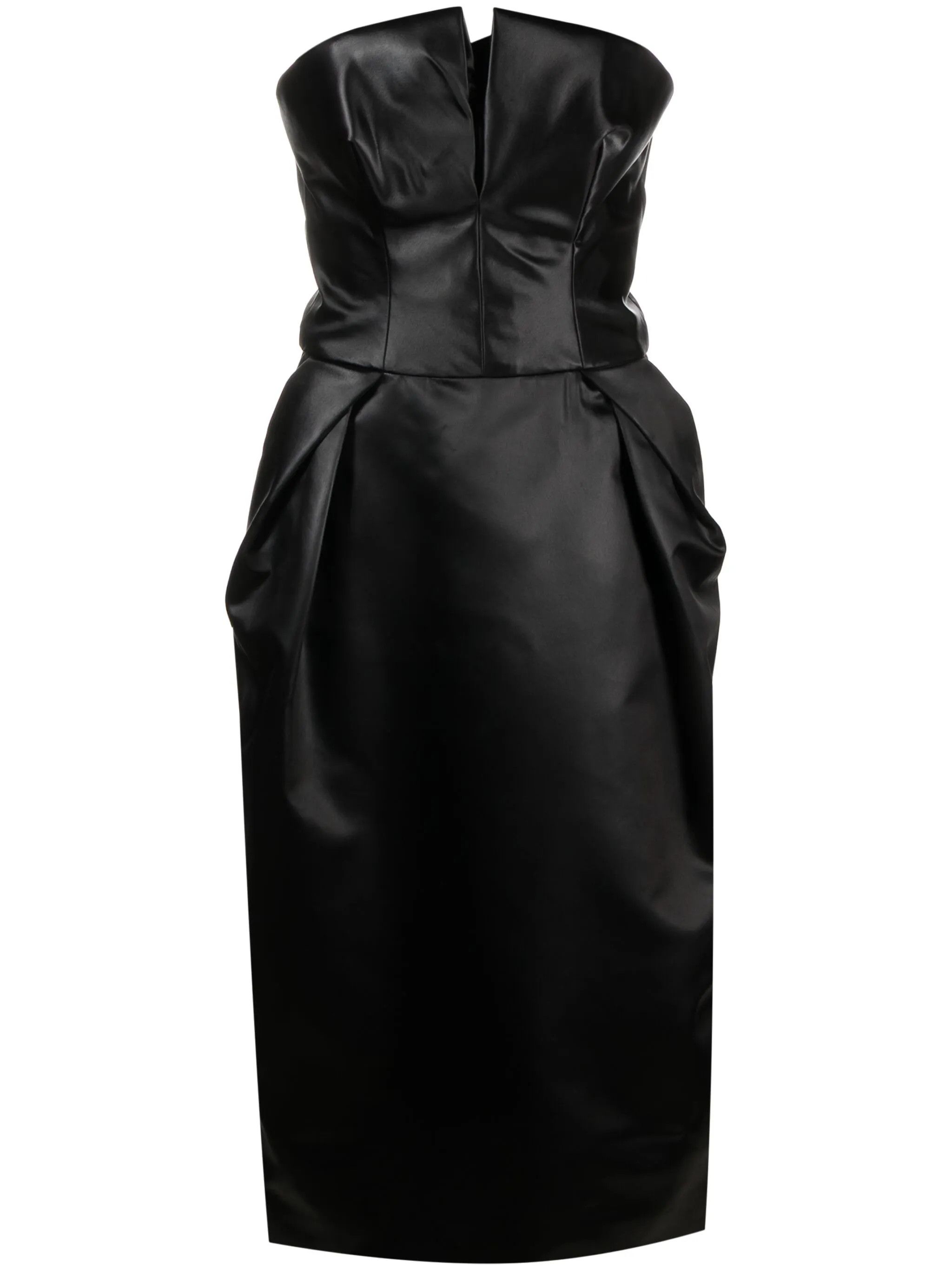 Maison Margiela o1y0625 Midi Dress in Black Size XS / US 0-2 / IT 36-38 - 1 Thumbnail