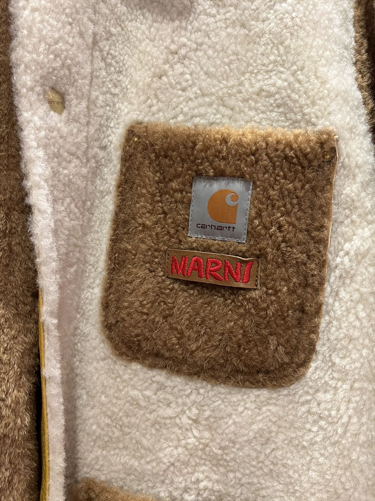 Carhartt Wip × Marni Carhartt WIP X Marni Leather & Fur Reversible Chore Coat Size US L / EU 52-54 / 3 - 2 Thumbnail