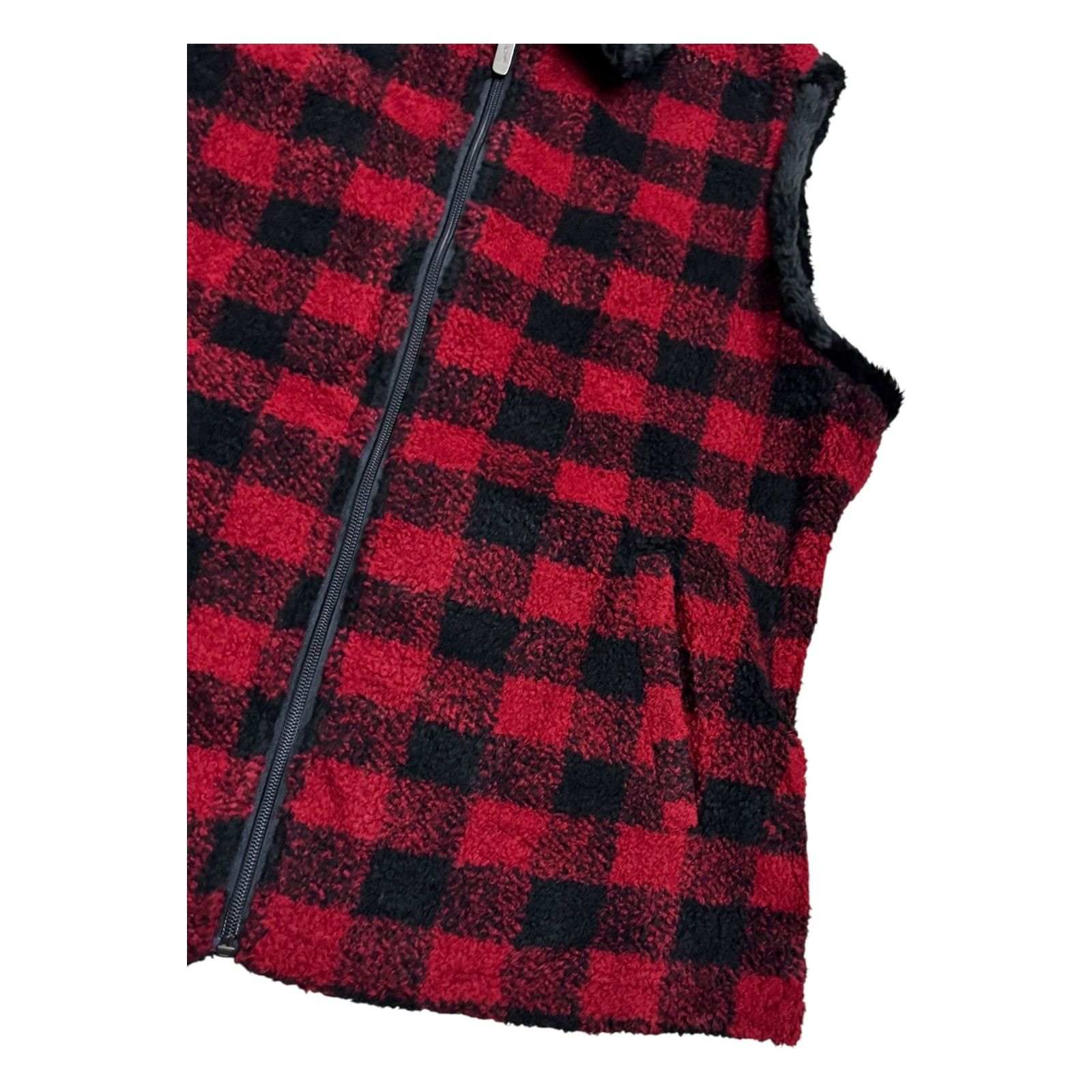 Woolrich Woolen Mills WOOLRICH PLAID Faux Fur Fleece Vintage Y2K Fall Vest Large Size L / US 10 / IT 46 - 5 Thumbnail