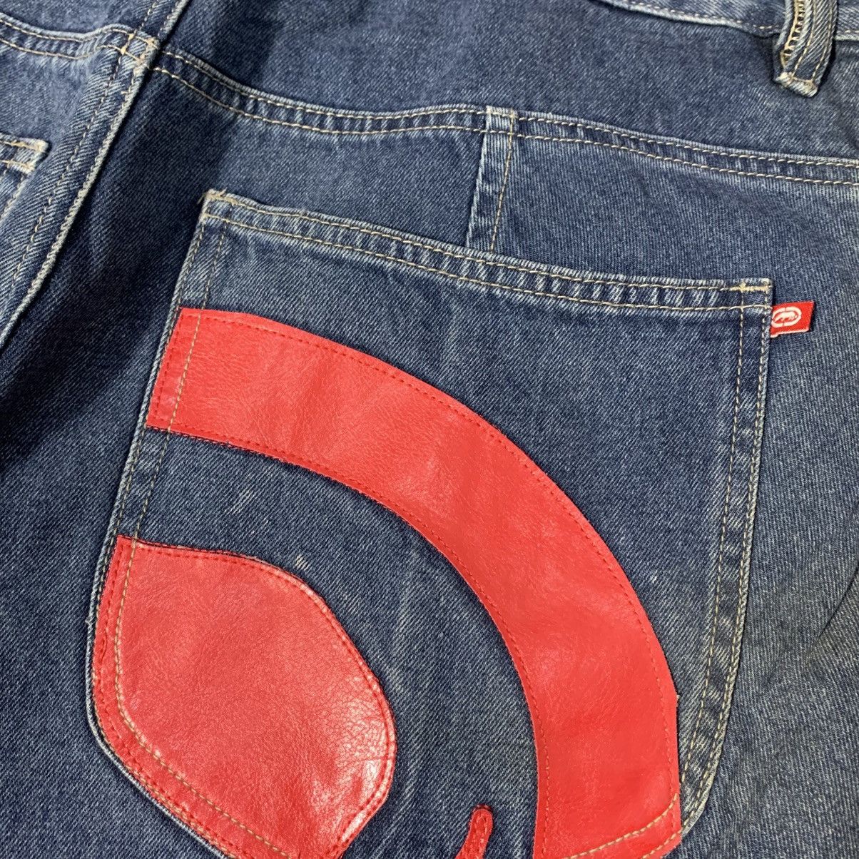 Ecko Unltd. ECKO UNLTD BAGGY JEANS BLUE POCKET LOGO Size US 34 / EU 50 - 3 Thumbnail