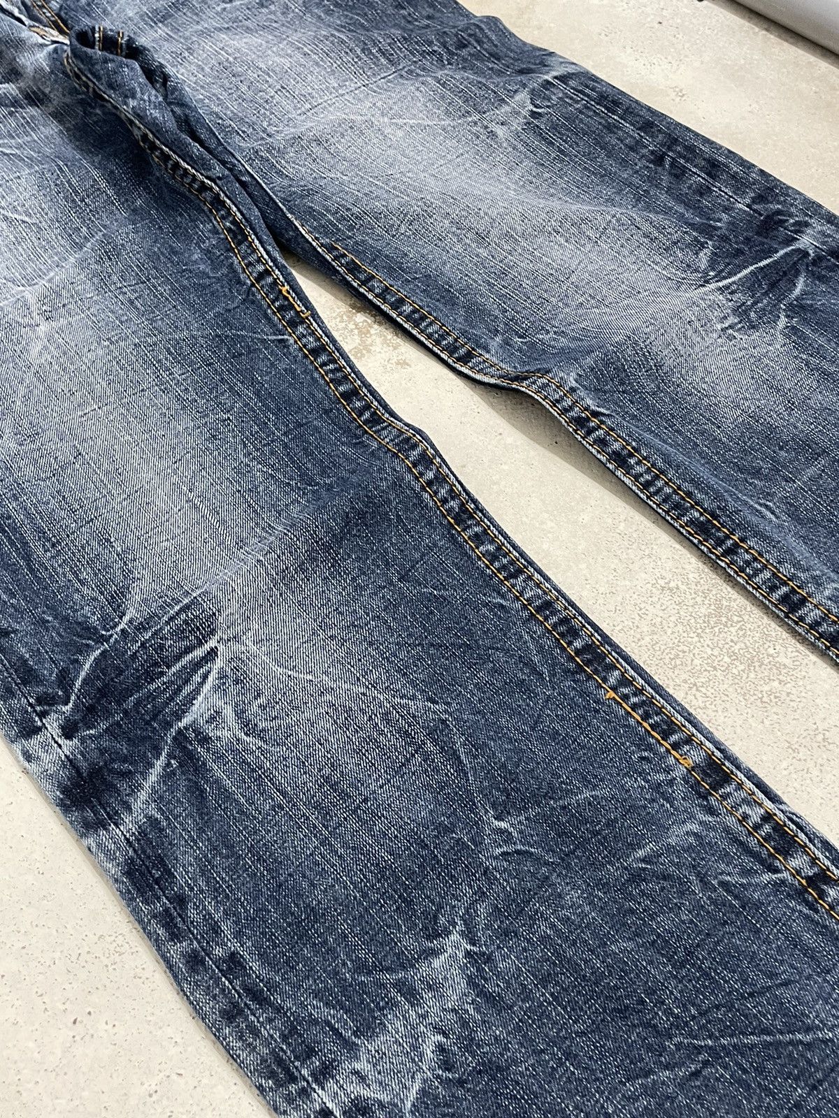 Japanese Brand Villand Crazy Lightning Whisker Design Pocket Heavy Stich Size US 31 - 7 Thumbnail