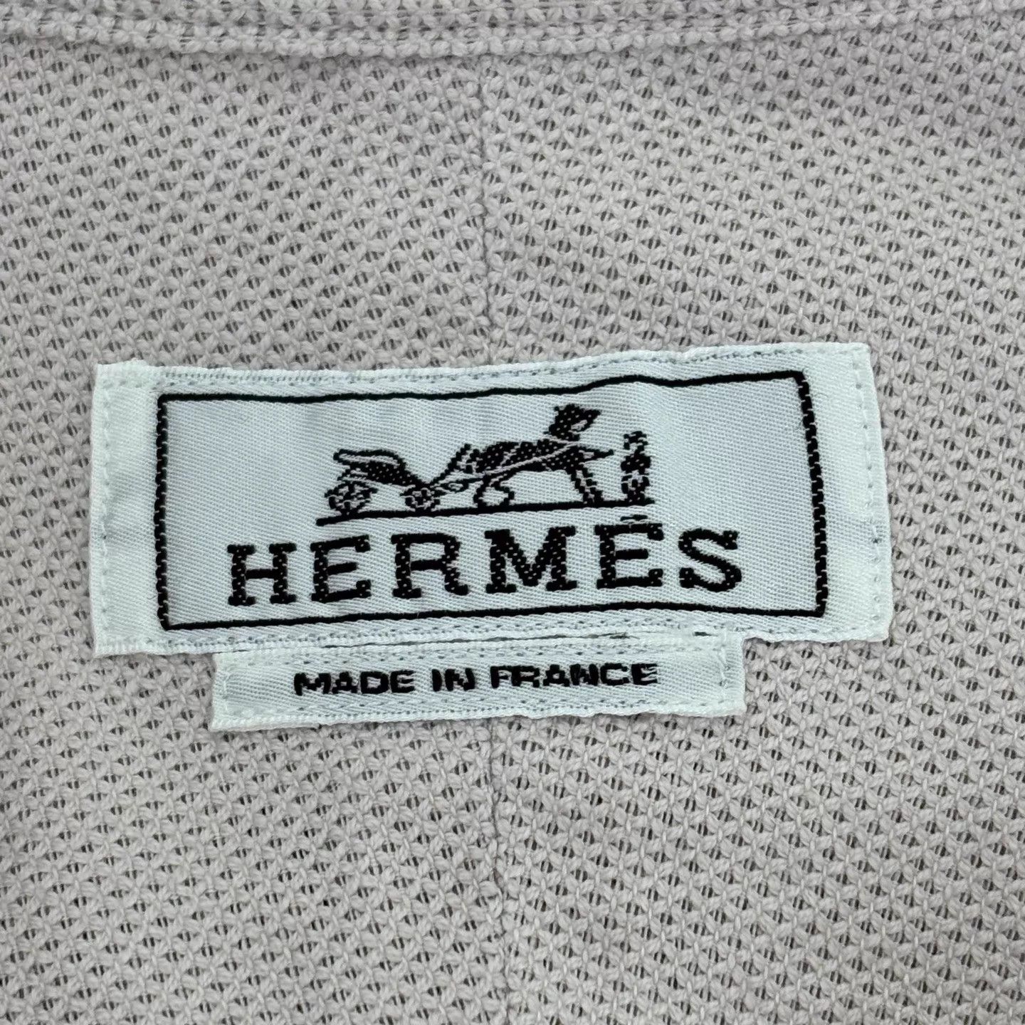 Hermes Hermes Old Money Pale Collarless Linen Shirt 39 Size US M / EU 48-50 / 2 - 3 Thumbnail