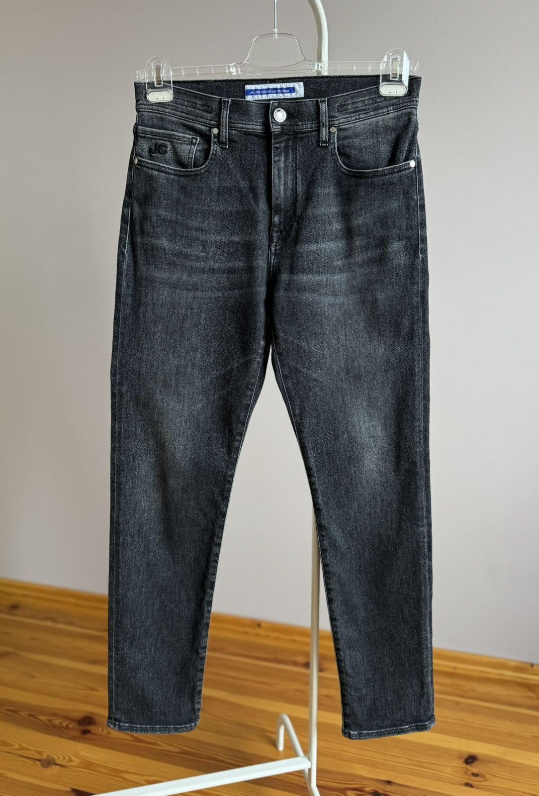 Jacob Cohen Jacob Cohen Black Slim Fit Stretch Jeans Denim Pants 31-33 Size US 33 - 1 Thumbnail