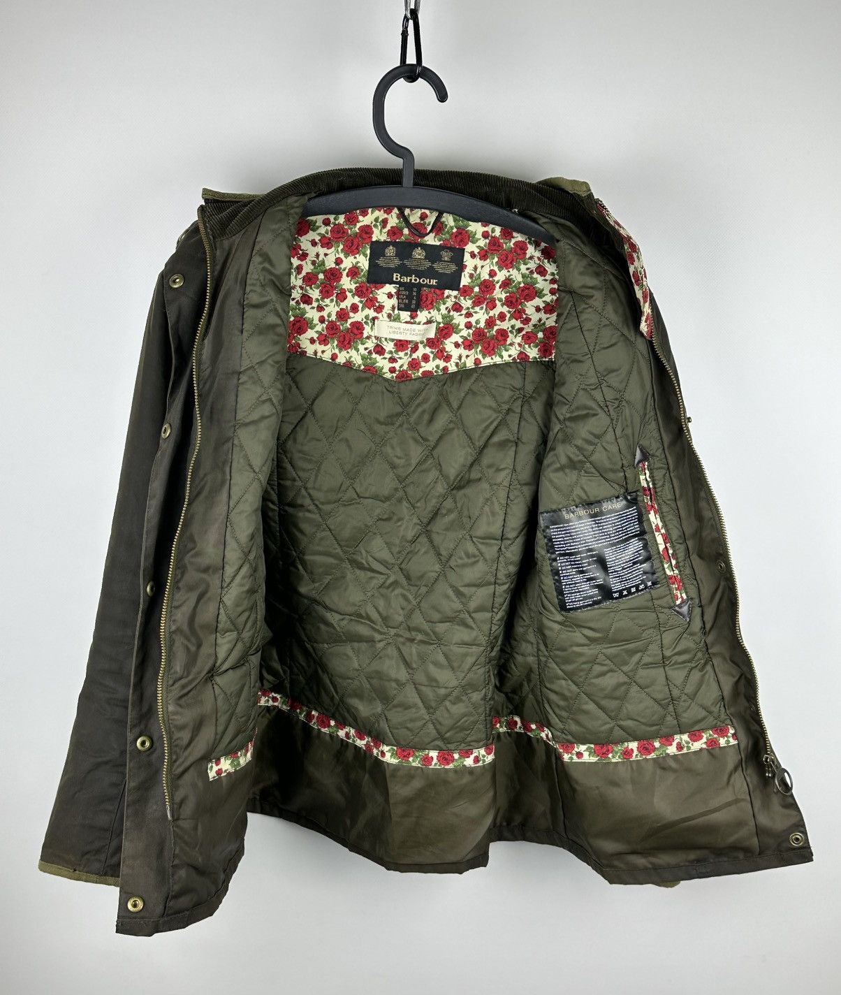 Barbour BARBOUR Olive Retail Morris Wax Jacket Medium Liberty Floral Size M / US 6-8 / IT 42-44 - 5 Thumbnail