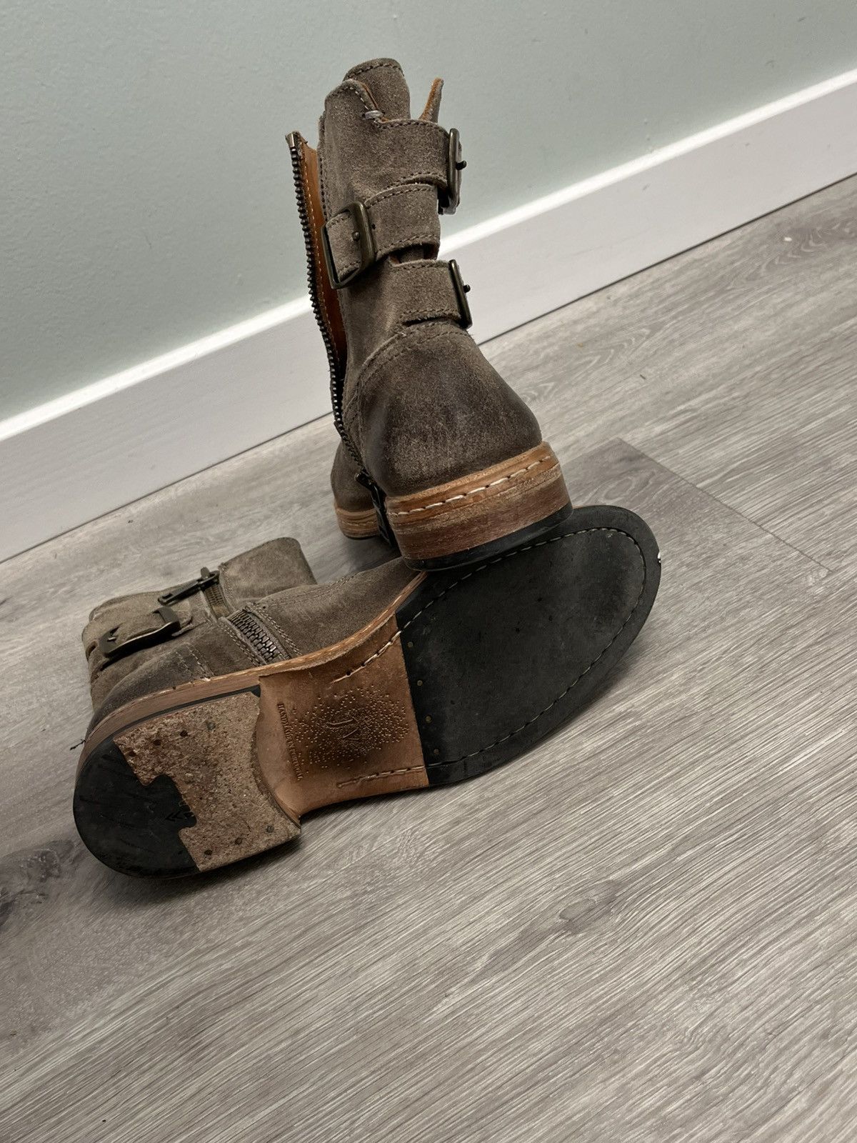John Varvatos Engineer Triple Buckle Boot Size USA 7.5 EU 40.5 Size US 7.5 / EU 40-41 - 14 Thumbnail