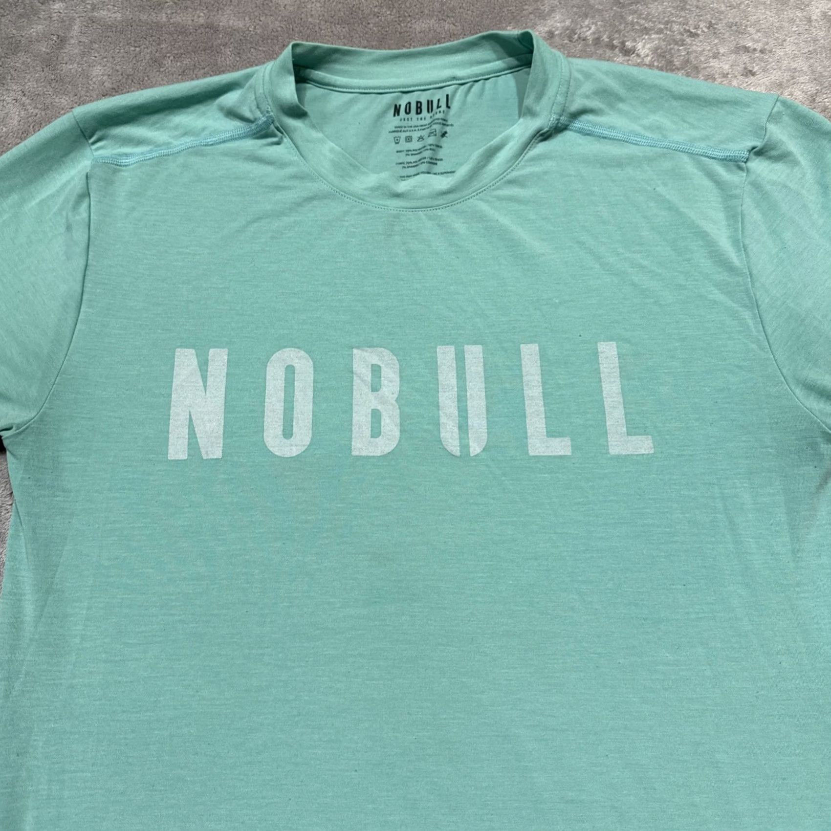 Vintage NOBULL Shirt Mens Small Blue Performance Training Athletic Crewneck Logo Tee Size US S / EU 44-46 / 1 - 2 Thumbnail